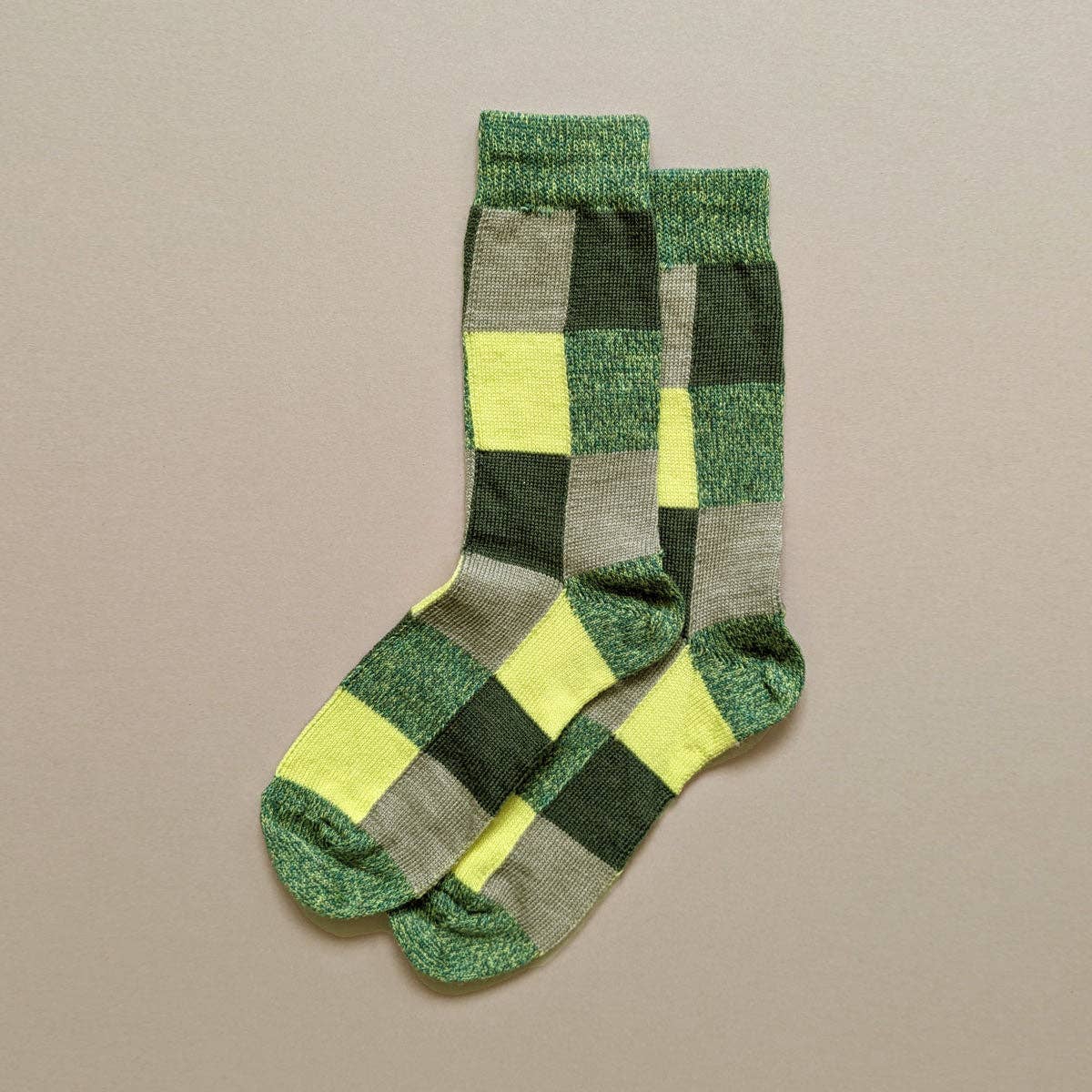 Rove Fine Merino Wool Socks | Citrus Green (UK 4-7)