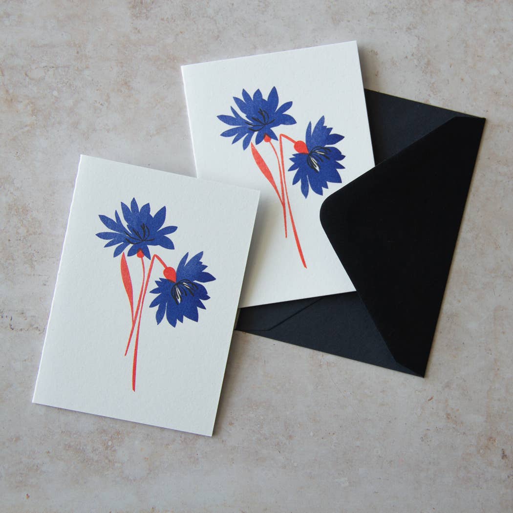 Classic Cornflower Feminine Floral Mini Mother's Day Card