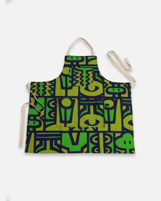 Apron in Jungle: Green