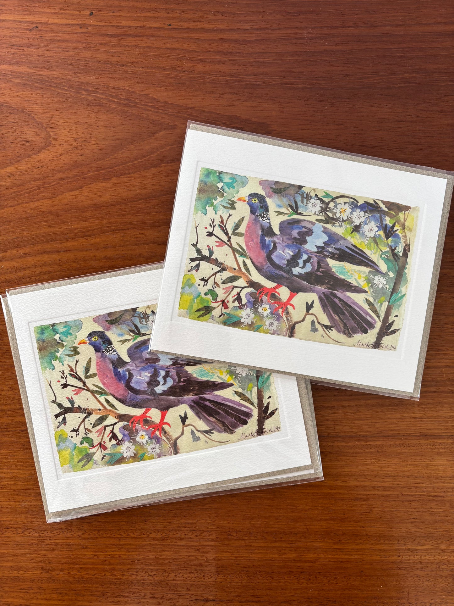 Wood Pigeon Card by Mark Hearld
