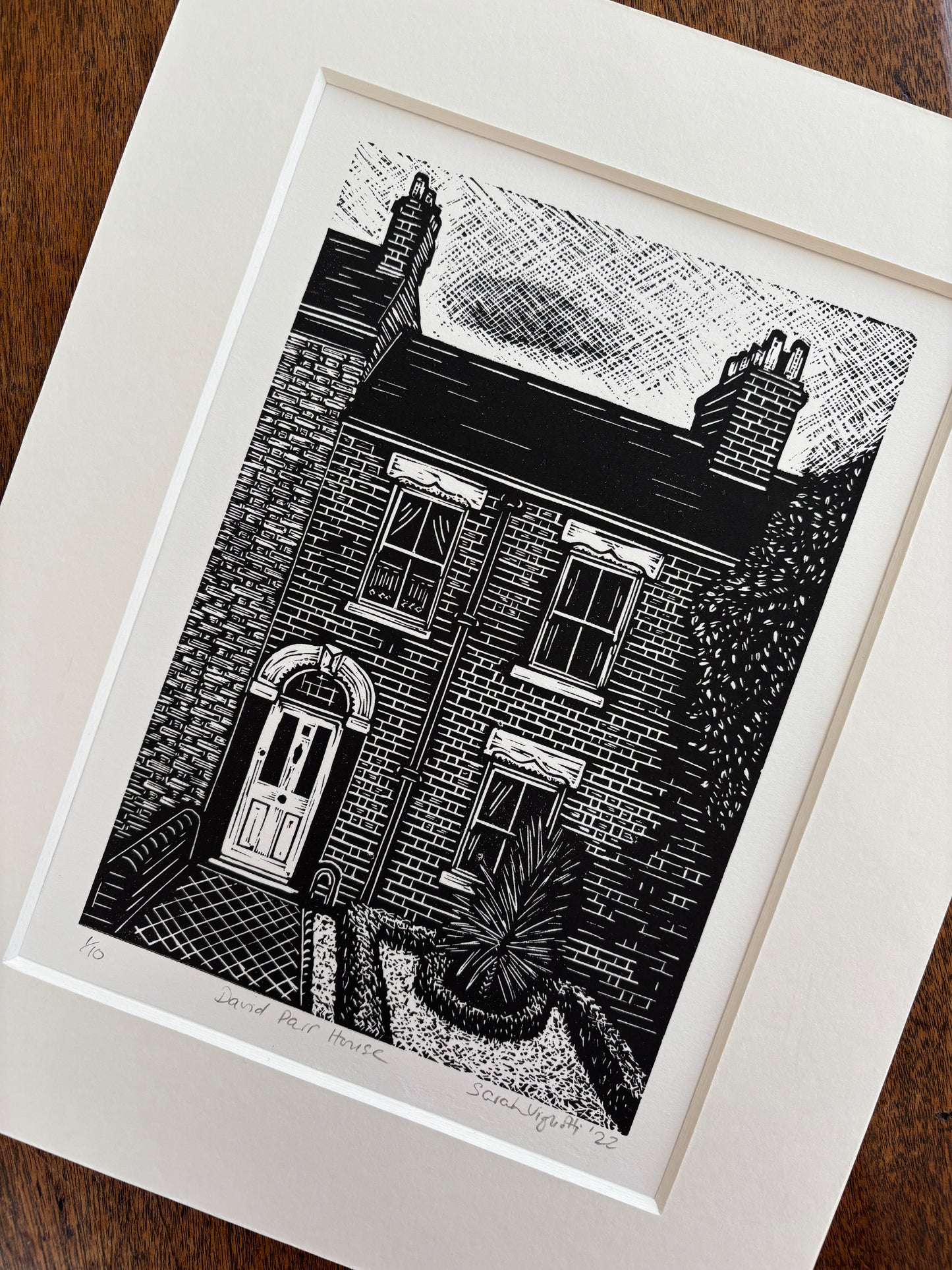 186 Gwydir Street Edition Linocut Print by Sarah Vigliotti