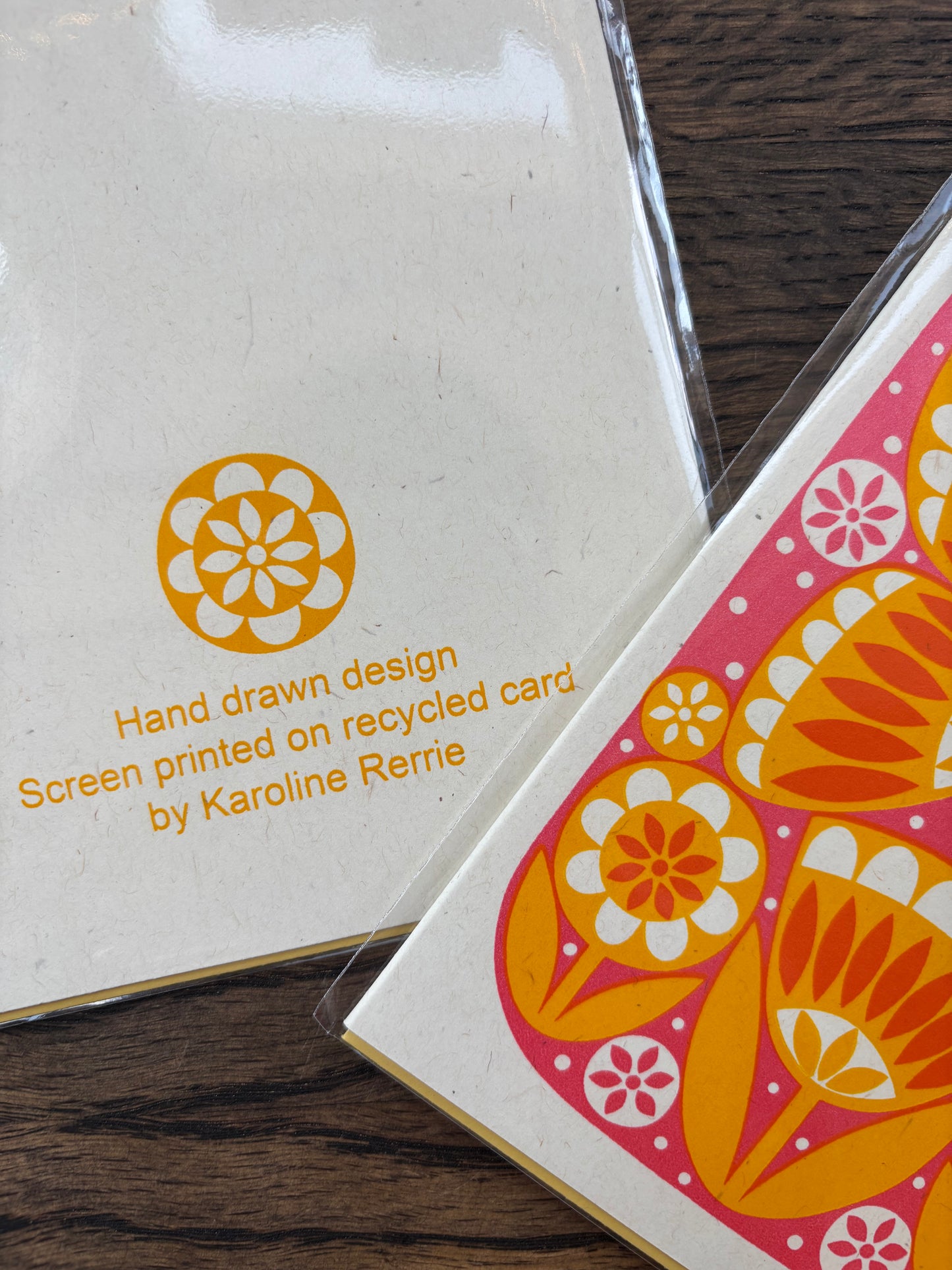 Orange Butterfly Card by Karoline Rerrie