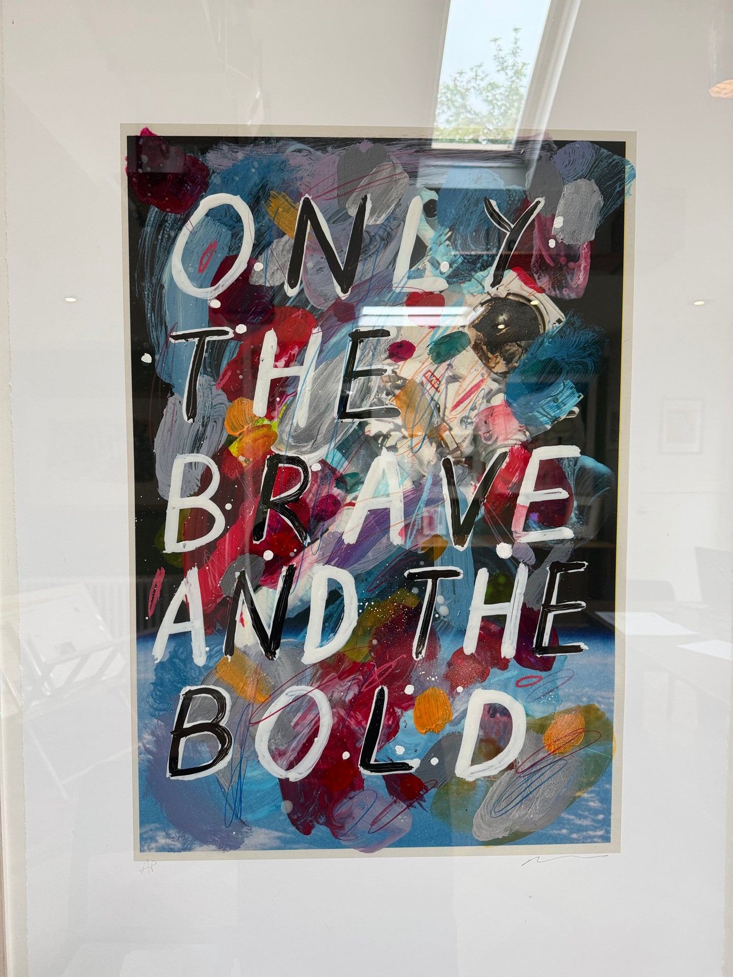 Only The Brave and The Bold (Spaceman)(Framed)