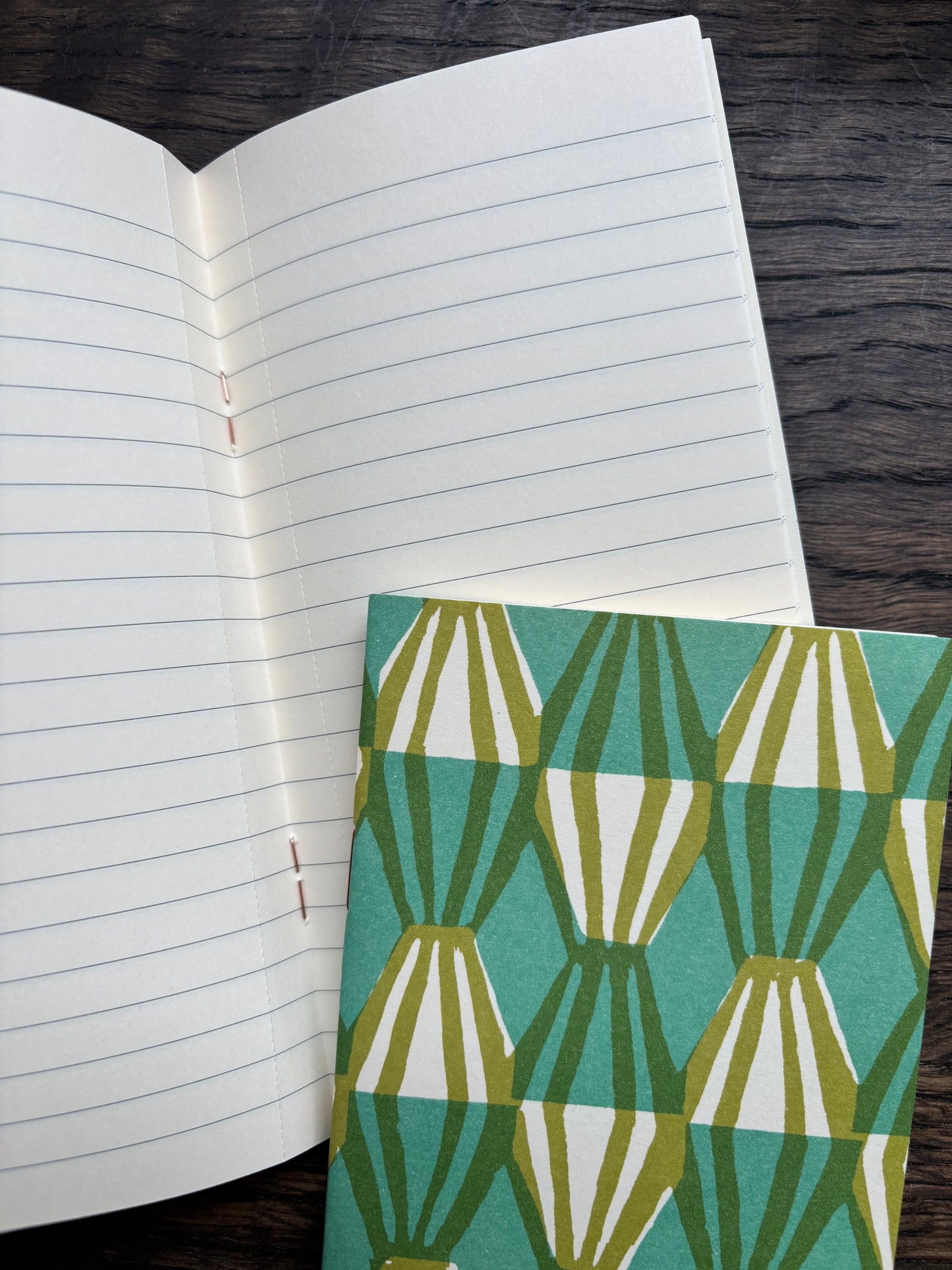 Very Slim List Book by Cambridge Imprint (Green and Turquoise)