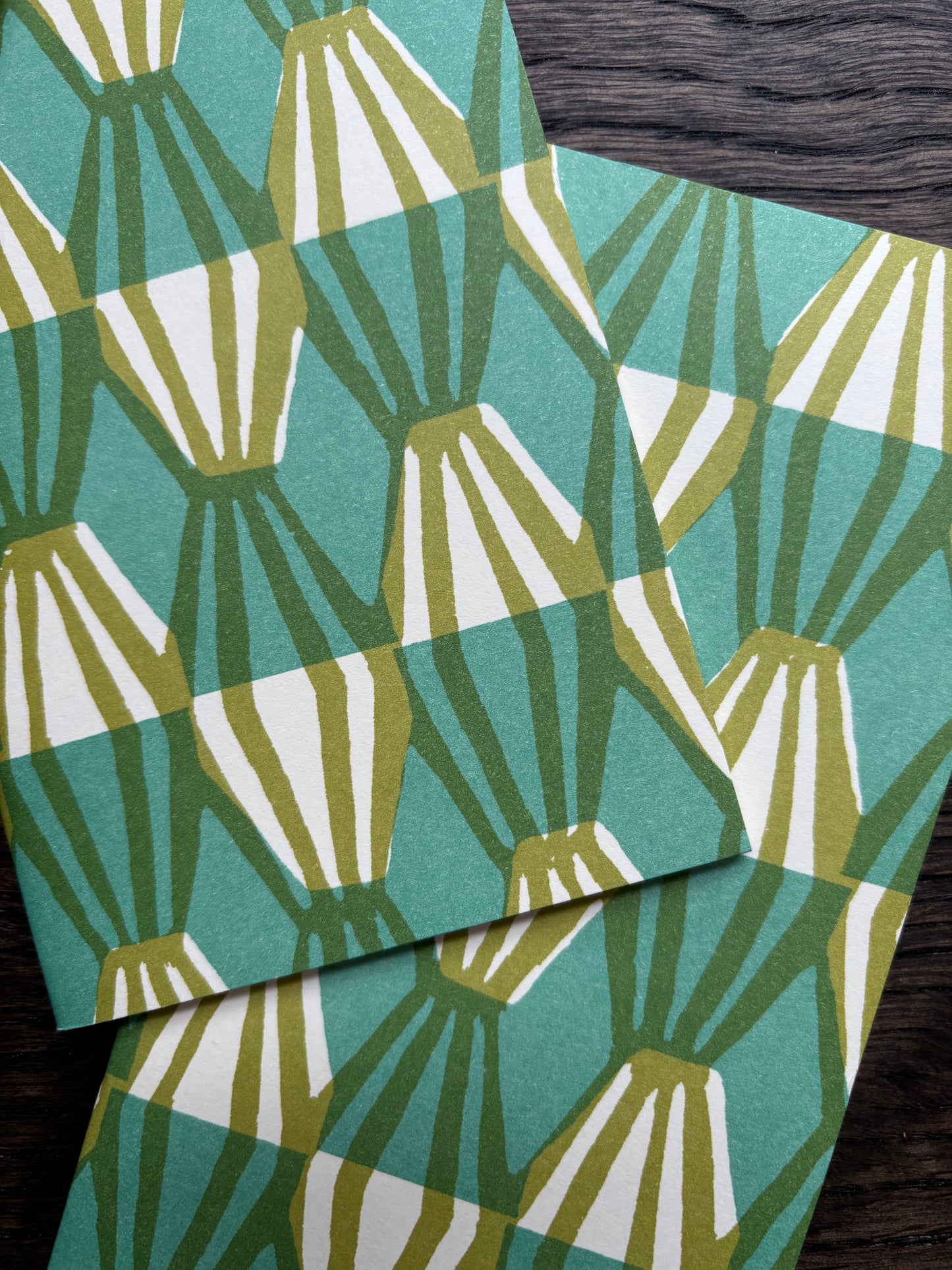 Very Slim List Book by Cambridge Imprint (Green and Turquoise)