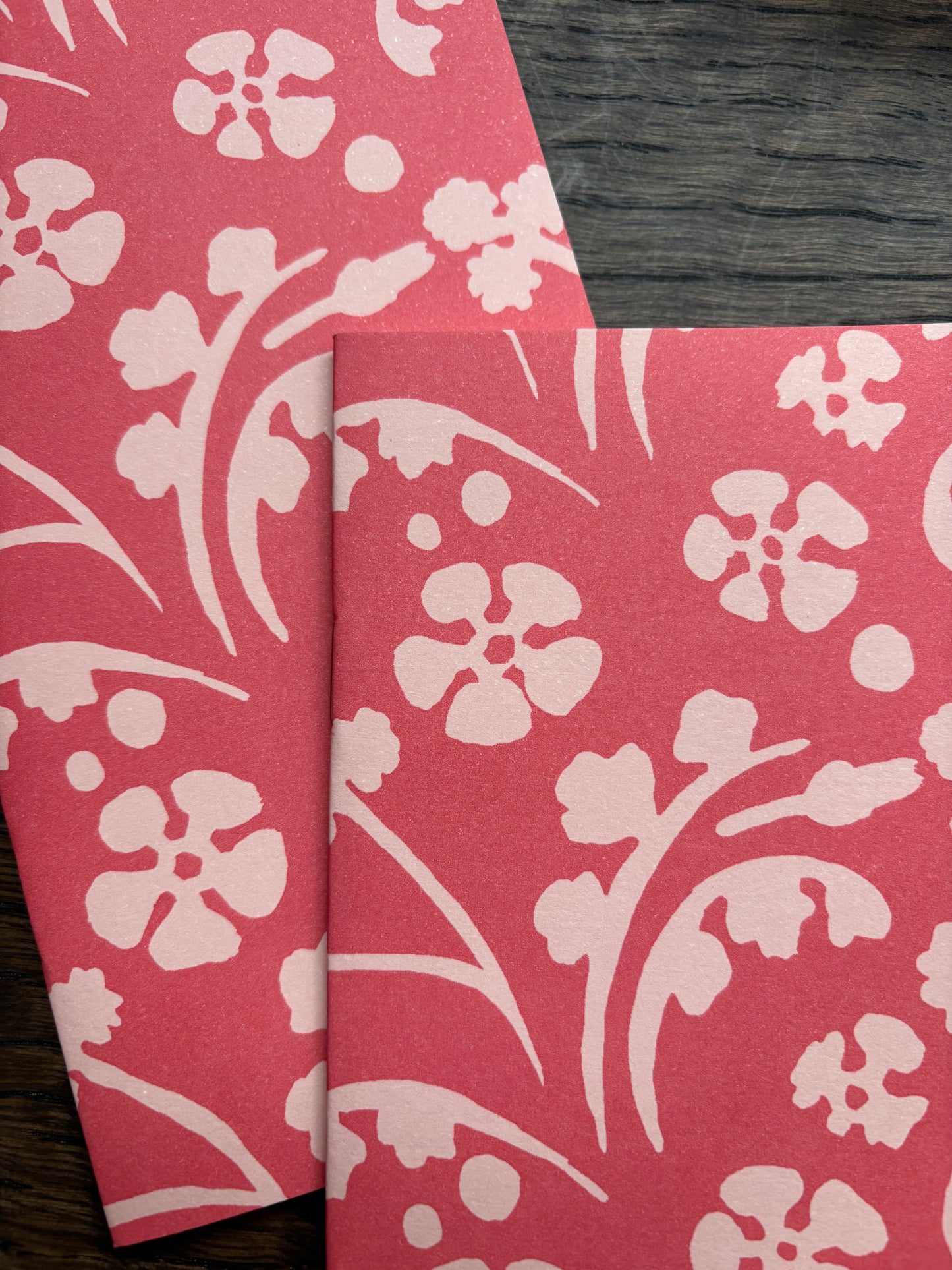 Very Slim List Book by Cambridge Imprint (Wild Flowers Pink)