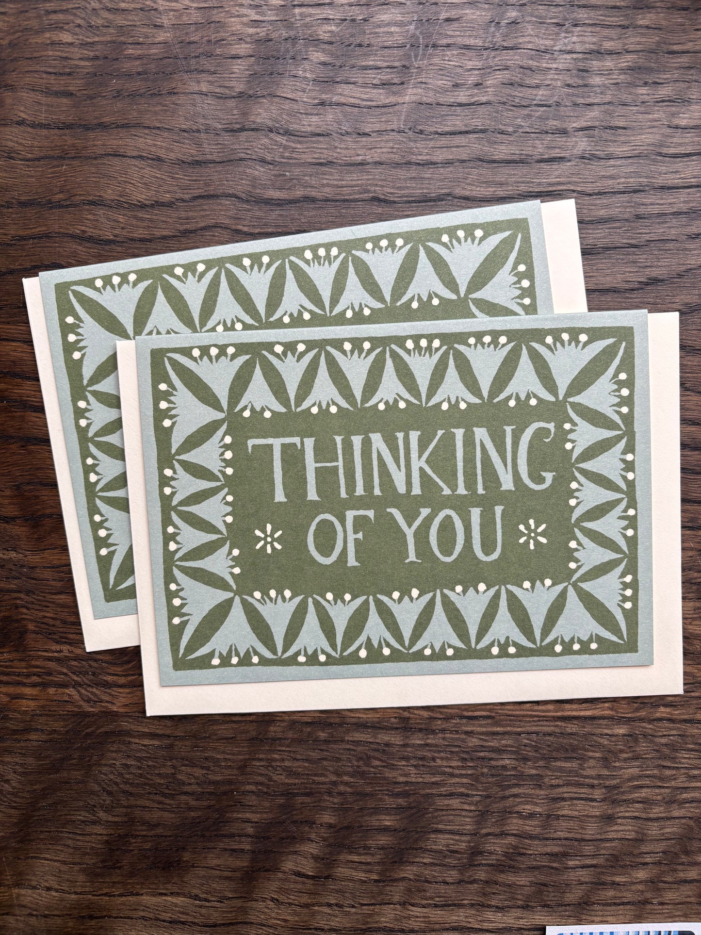 Thinking of You Card by Cambridge Imprint (Green)