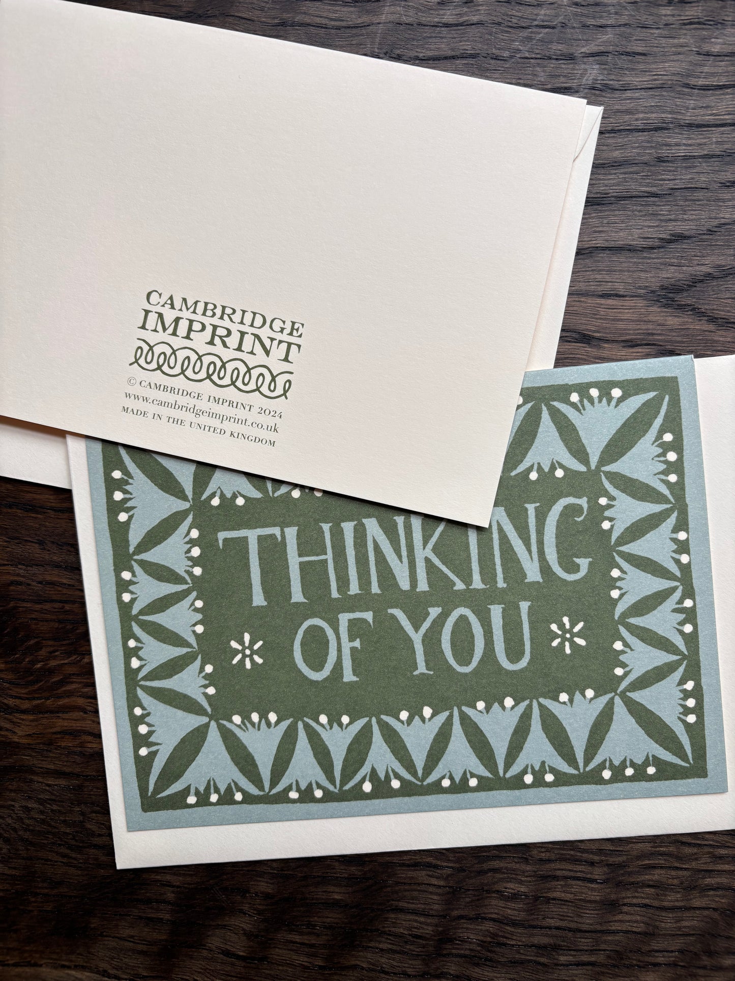 Thinking of You Card by Cambridge Imprint (Green)