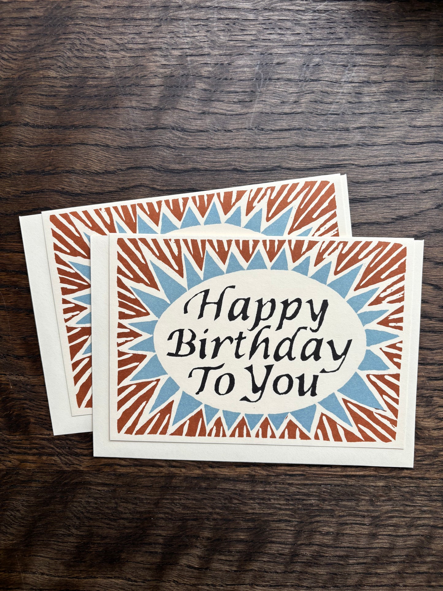 Happy Birthday To You Card by Cambridge Imprint (Brown and Blue)