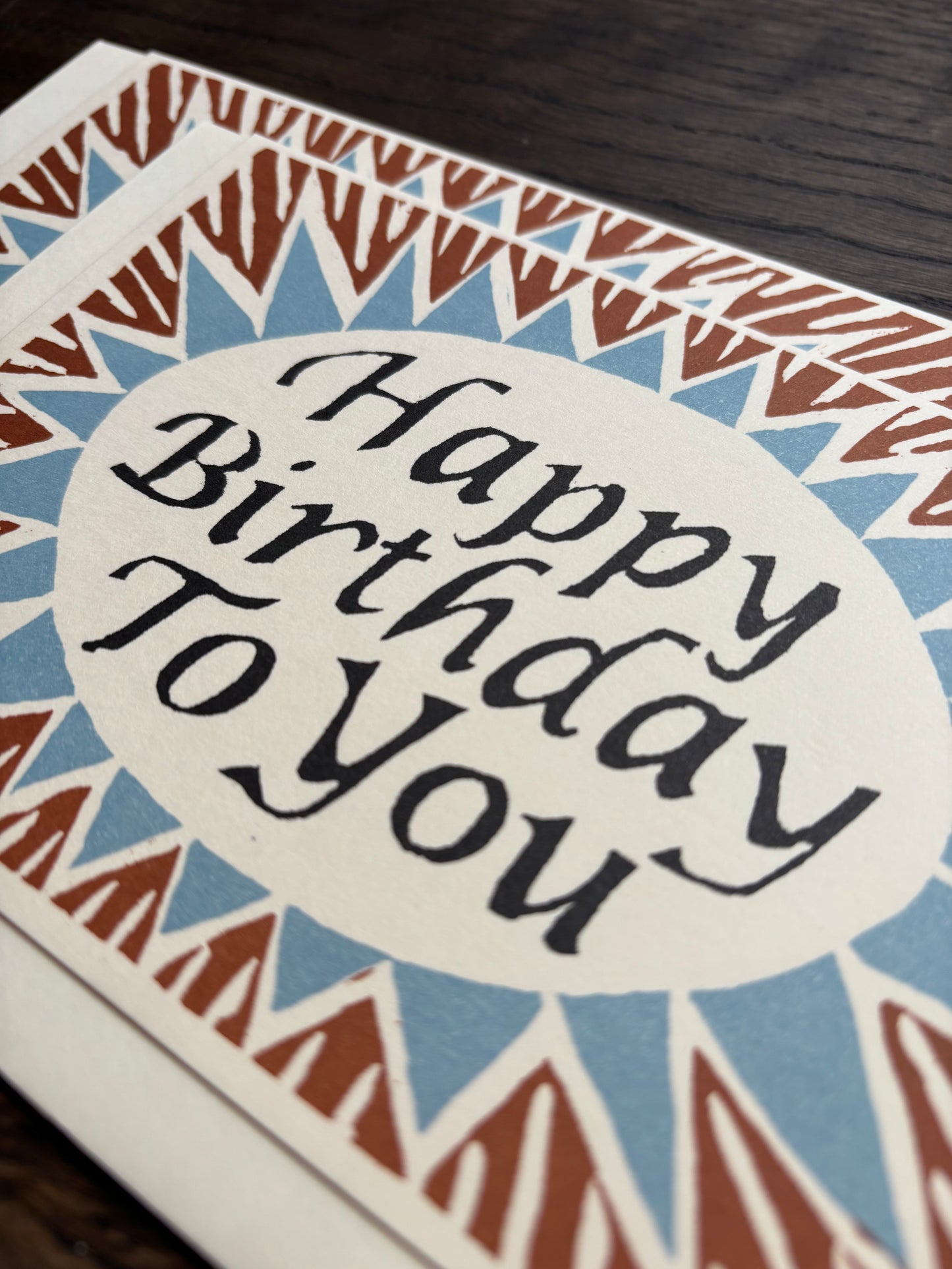 Happy Birthday To You Card by Cambridge Imprint (Brown and Blue)