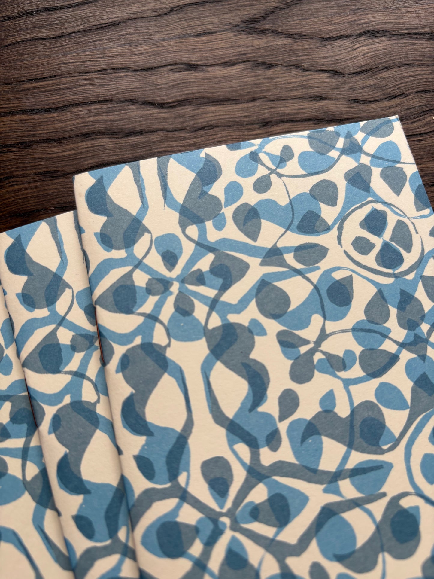 Very Slim List Book by Cambridge Imprint (Dappled Blue)