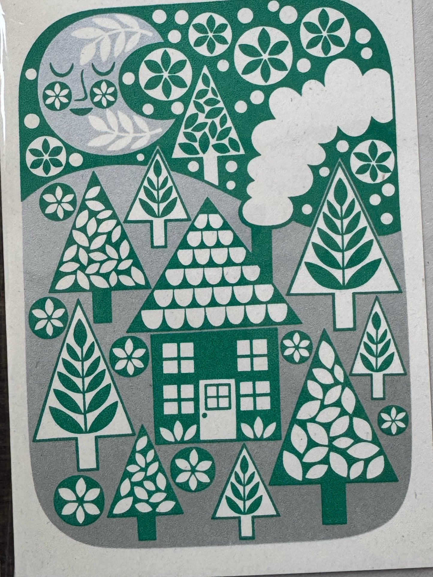 Winter Cottage Card by Karoline Rerrie