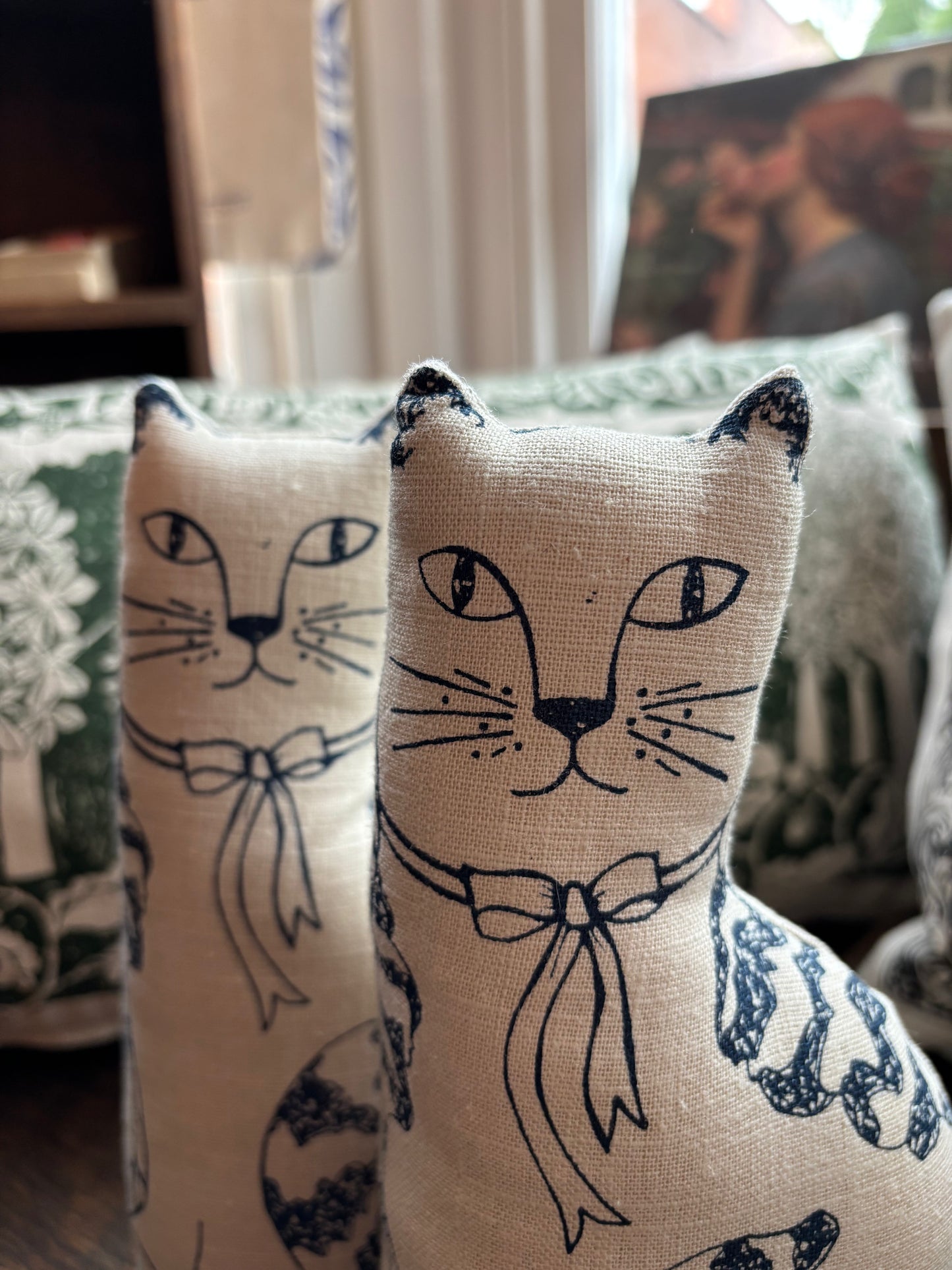 Jill Pargeter Linen Cat Figure
