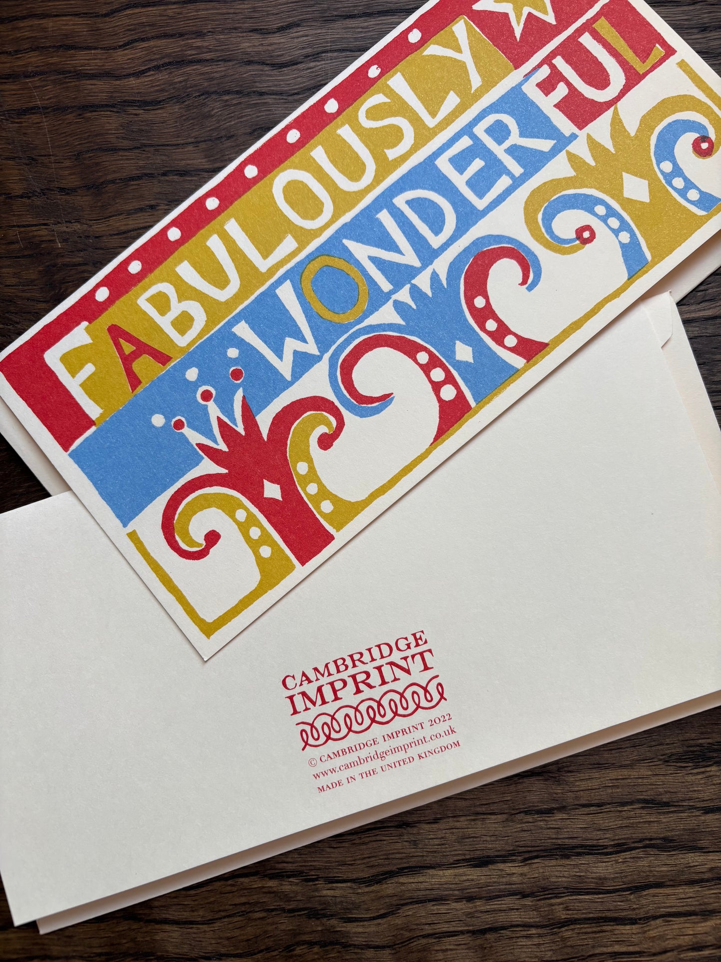 Fabulously Wonderful Long Card by Cambridge Imprint