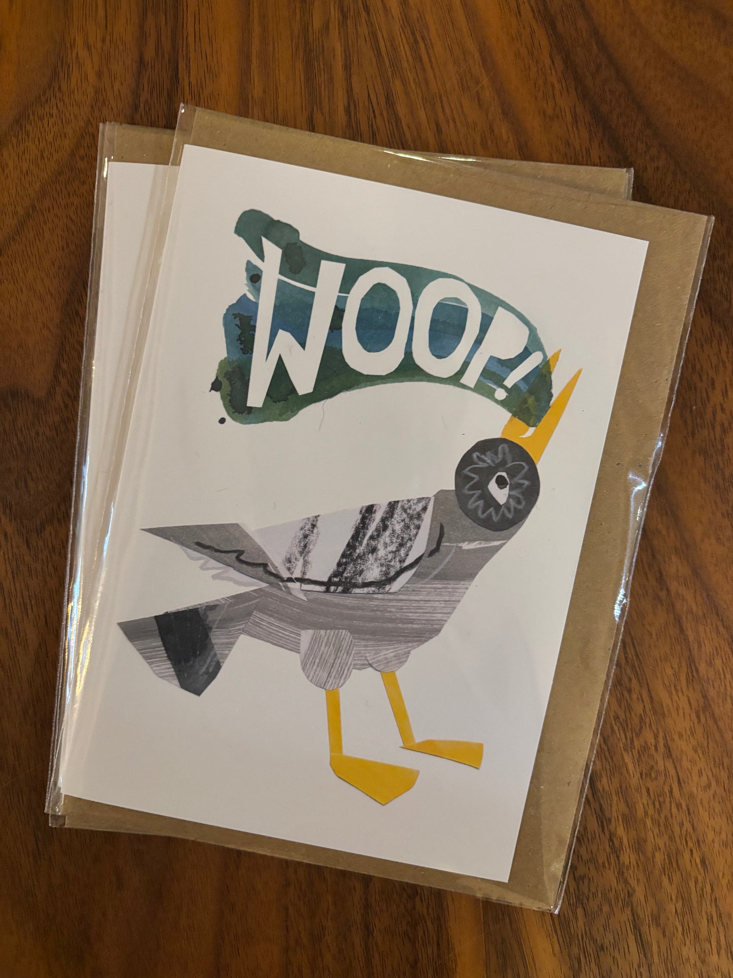 Woop! Greetings Card by Esther Kent