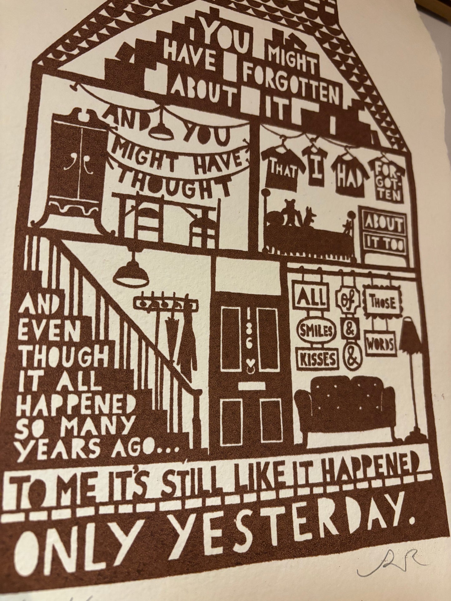 Only Yesterday Edition Screenprint by Rob Ryan