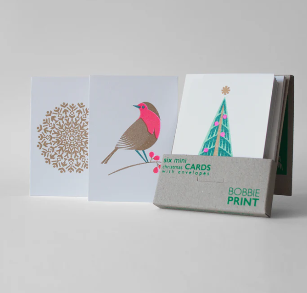 Boxed Set of Six Christmas Cards - Various