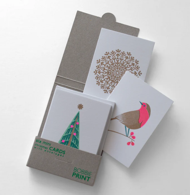 Boxed Set of Six Christmas Cards - Various