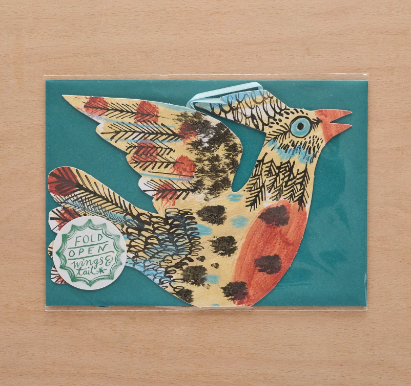 Hängende Rotkehlchenkarte von Mark Hearld