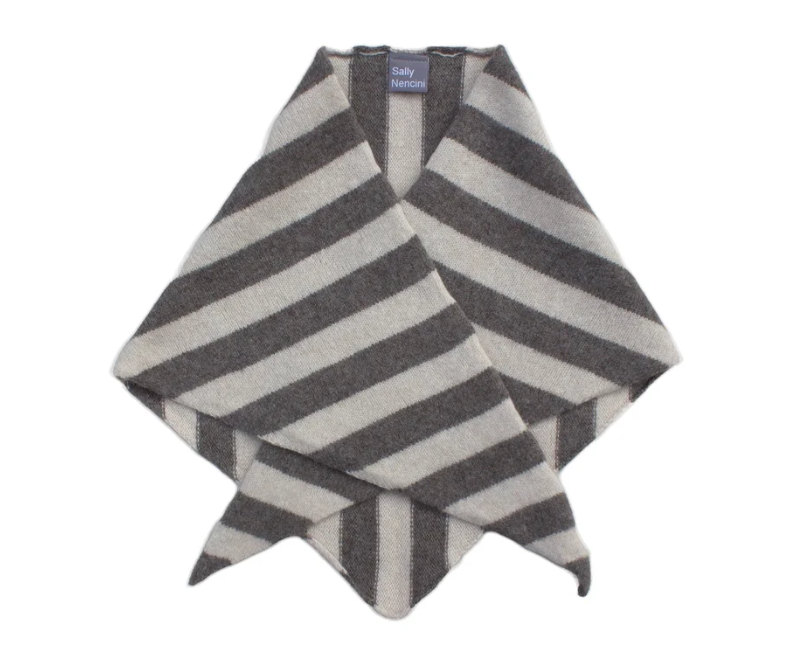 Lambswool Triangle Neck Scarf by Sally Nencini