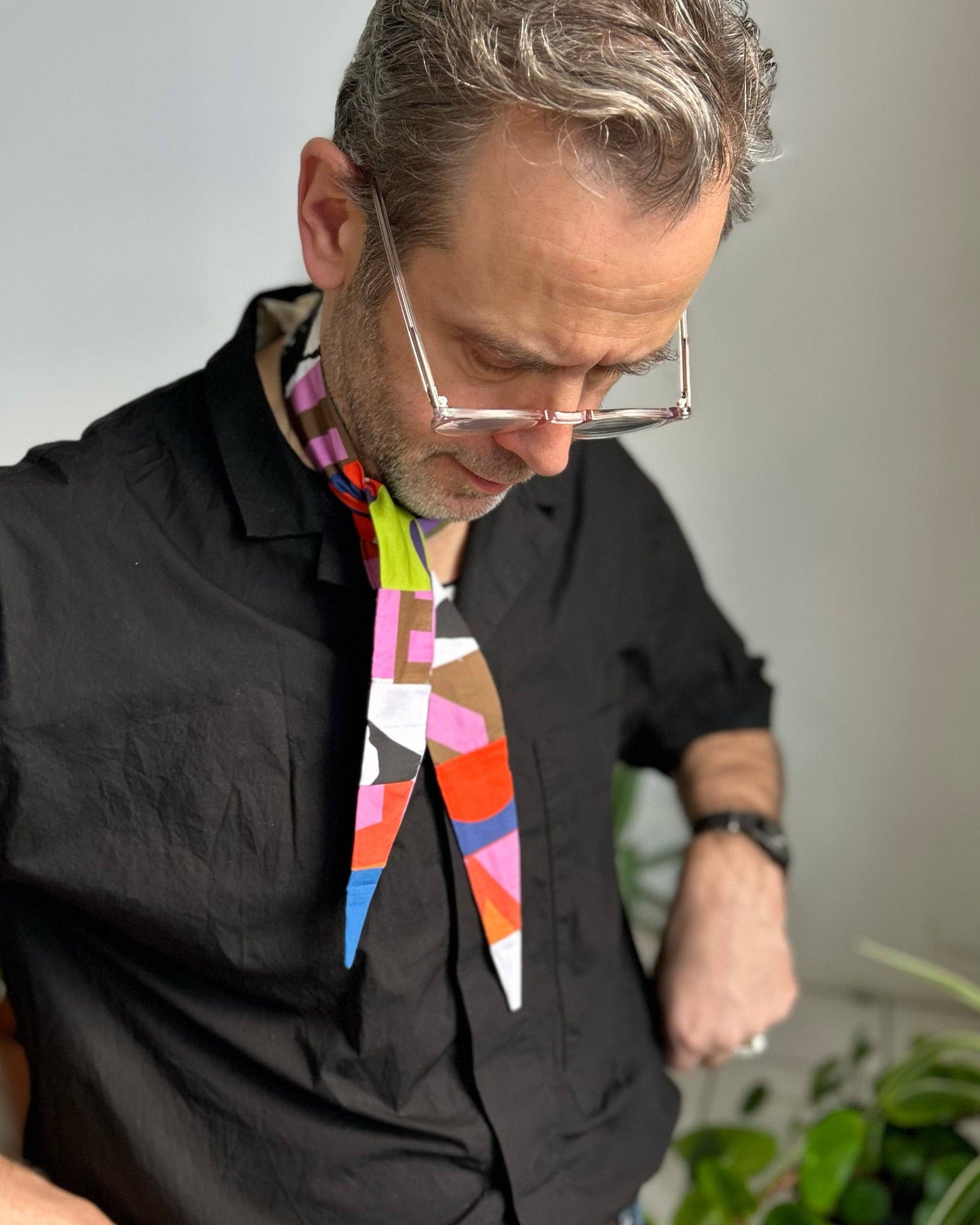 Patchwork Skinny Necktie by Irregular Sleep Pattern