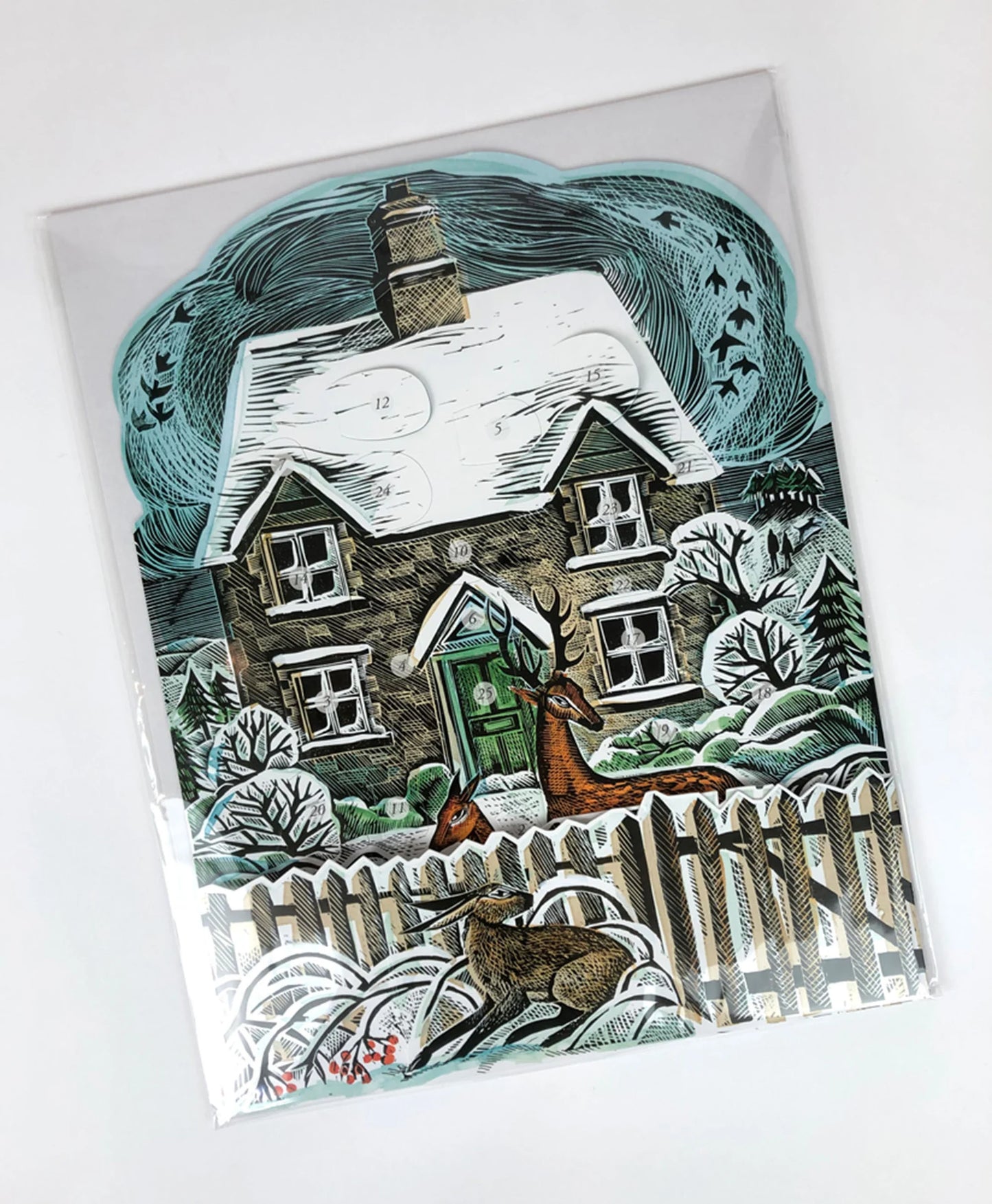 Christmas Cottage Advent Calendar by Angela Harding
