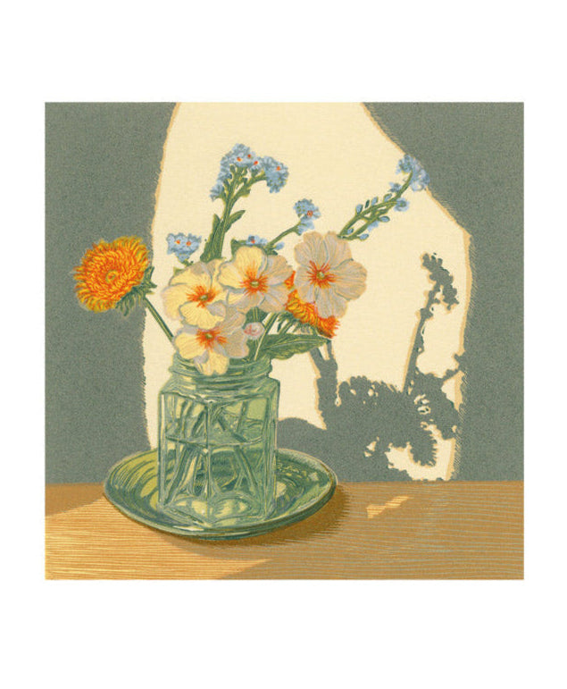 Dandelion and Primrose Card by Vanessa Lubach