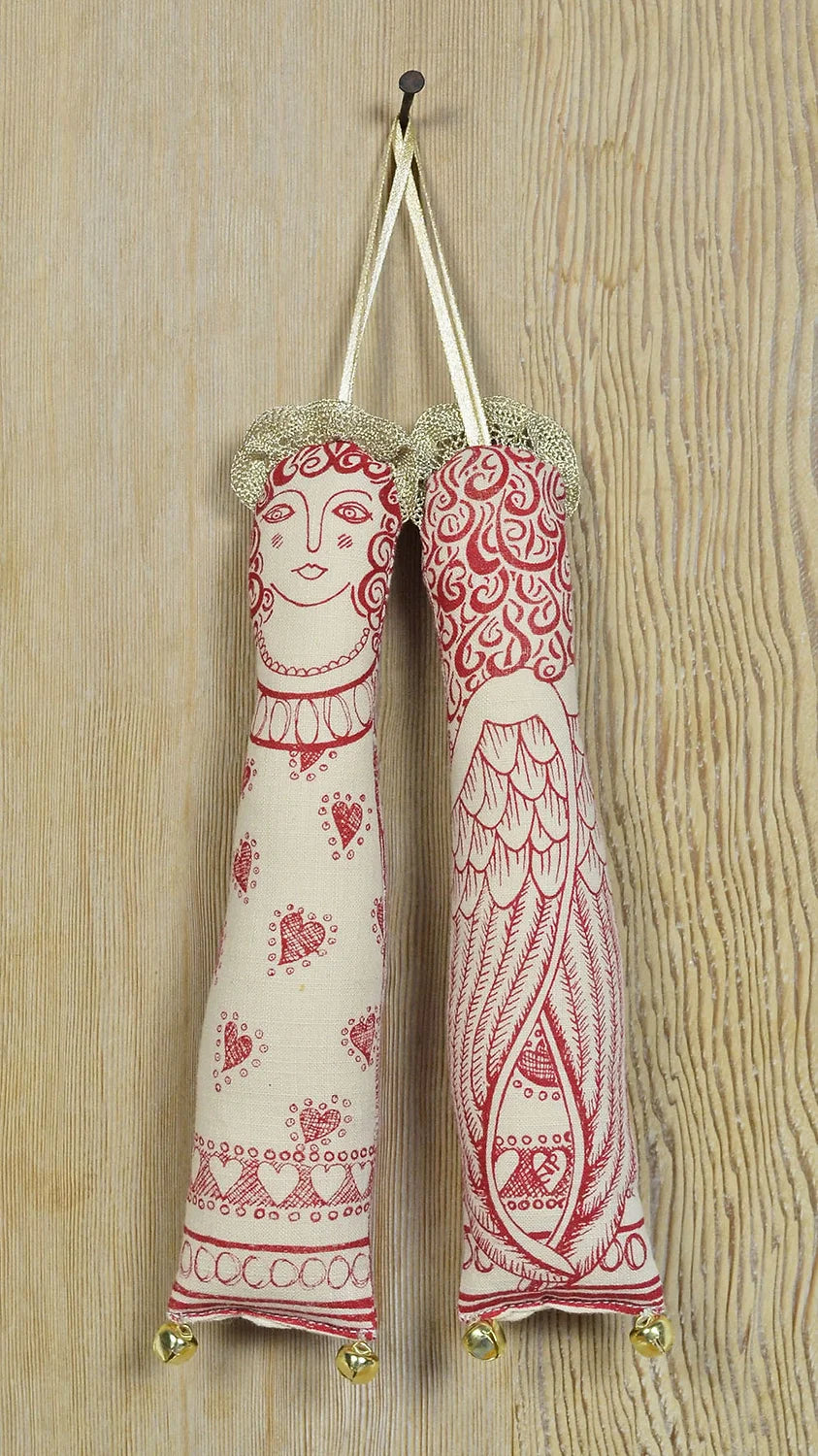 Jill Pargeter Linen Hanging Angel