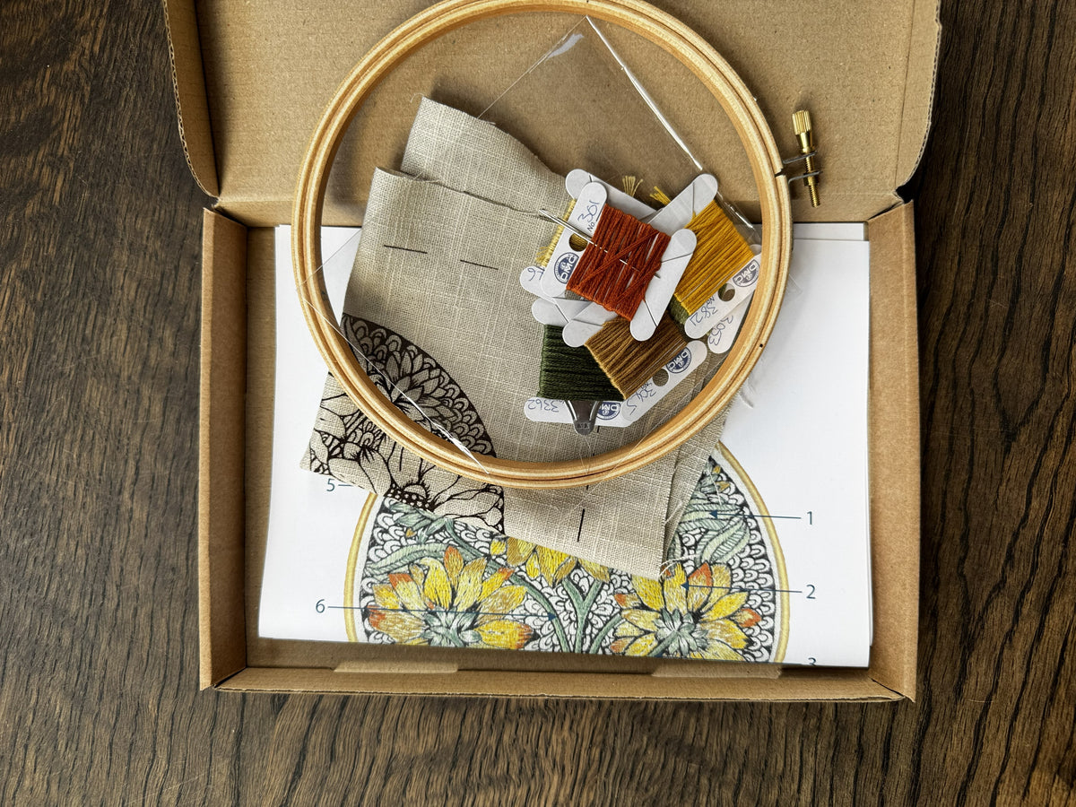 Jill Pargeter Stickset Gänseblümchen