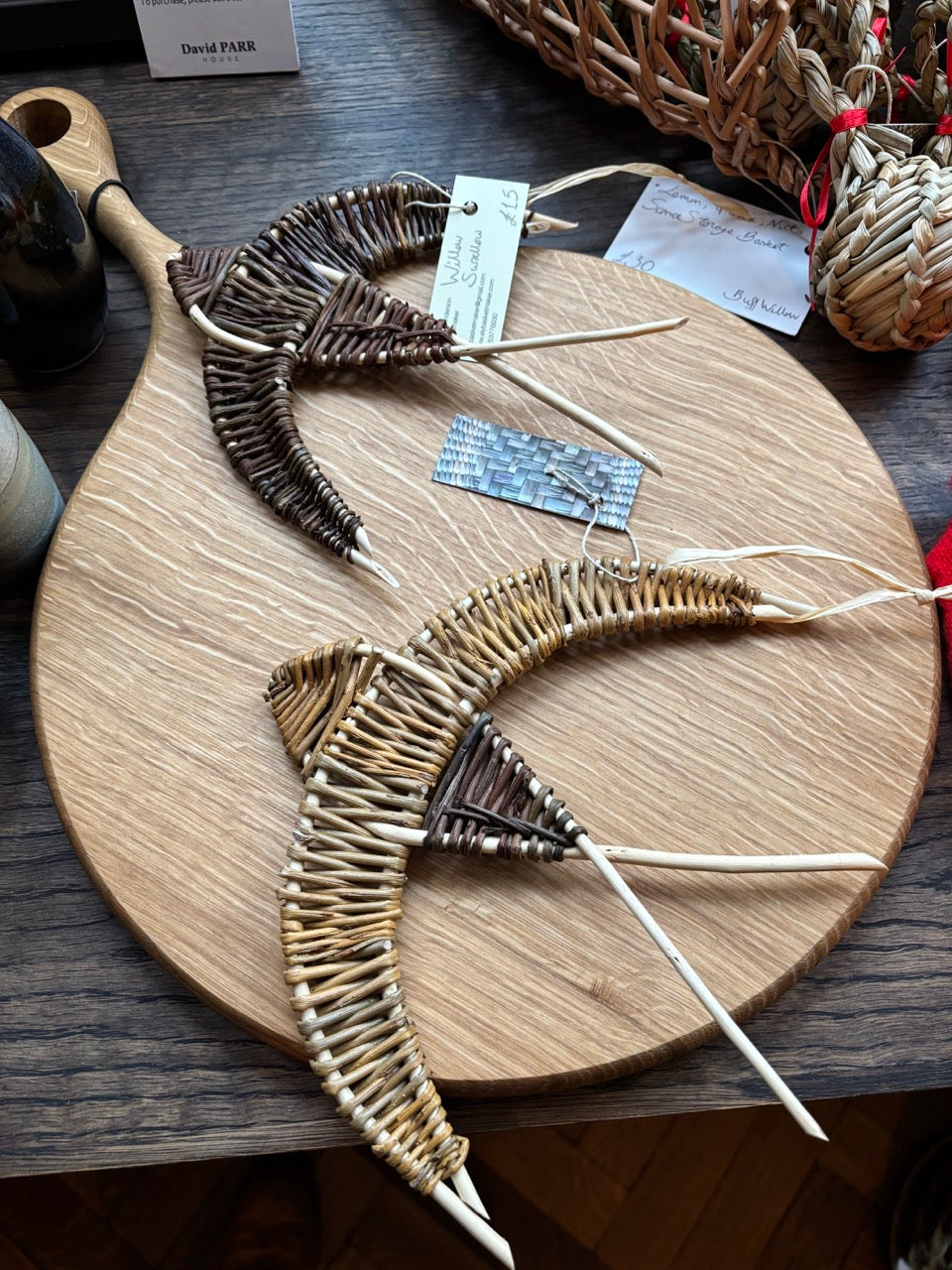 Ely Basketmaker Willow Swallow Decoration