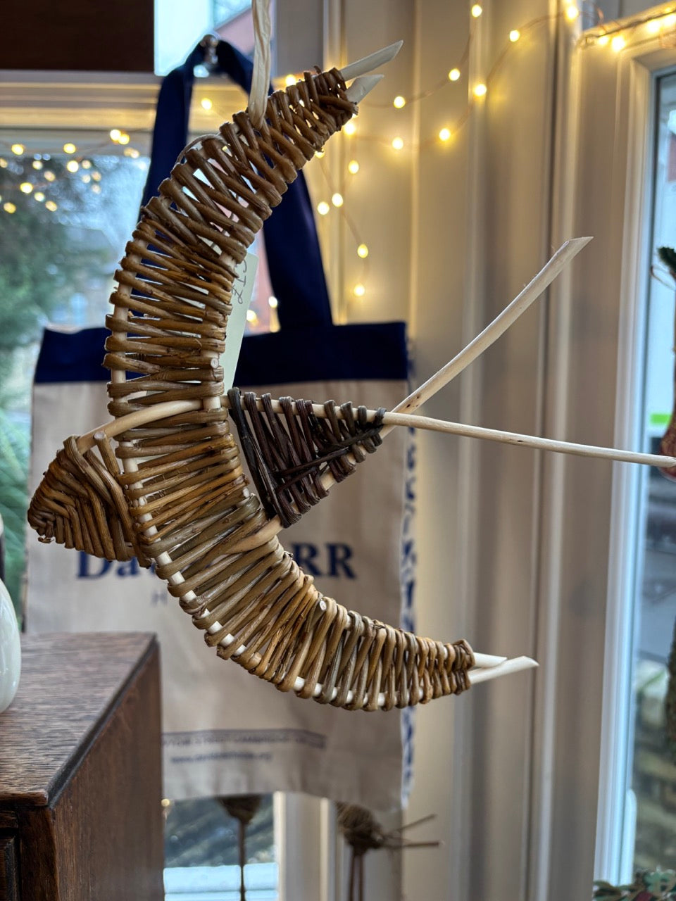 Ely Basketmaker Willow Swallow Decoration