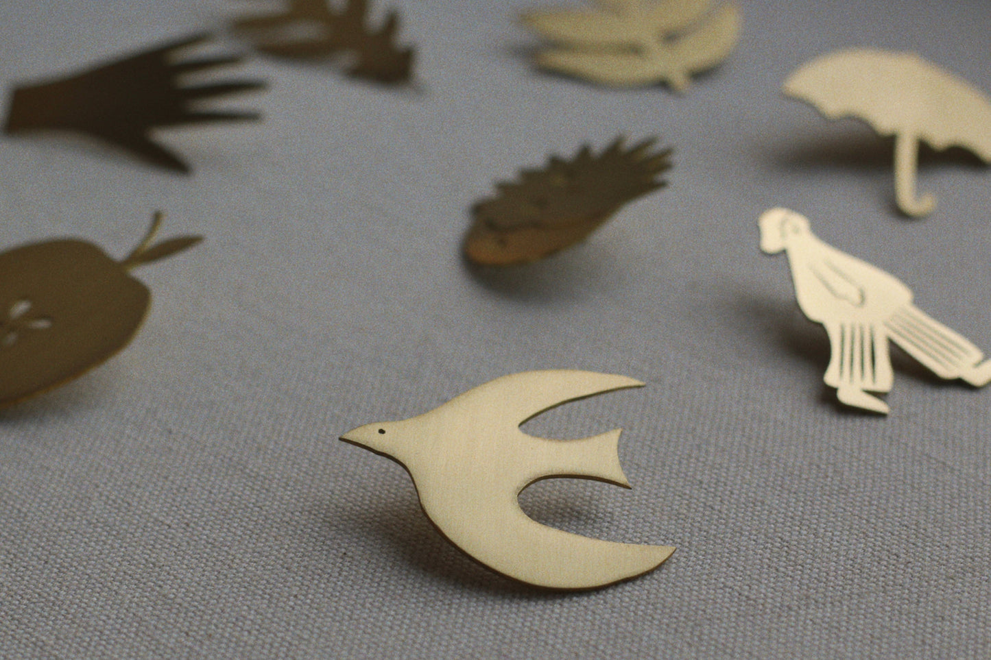 The Wayfarer - Brass Brooch