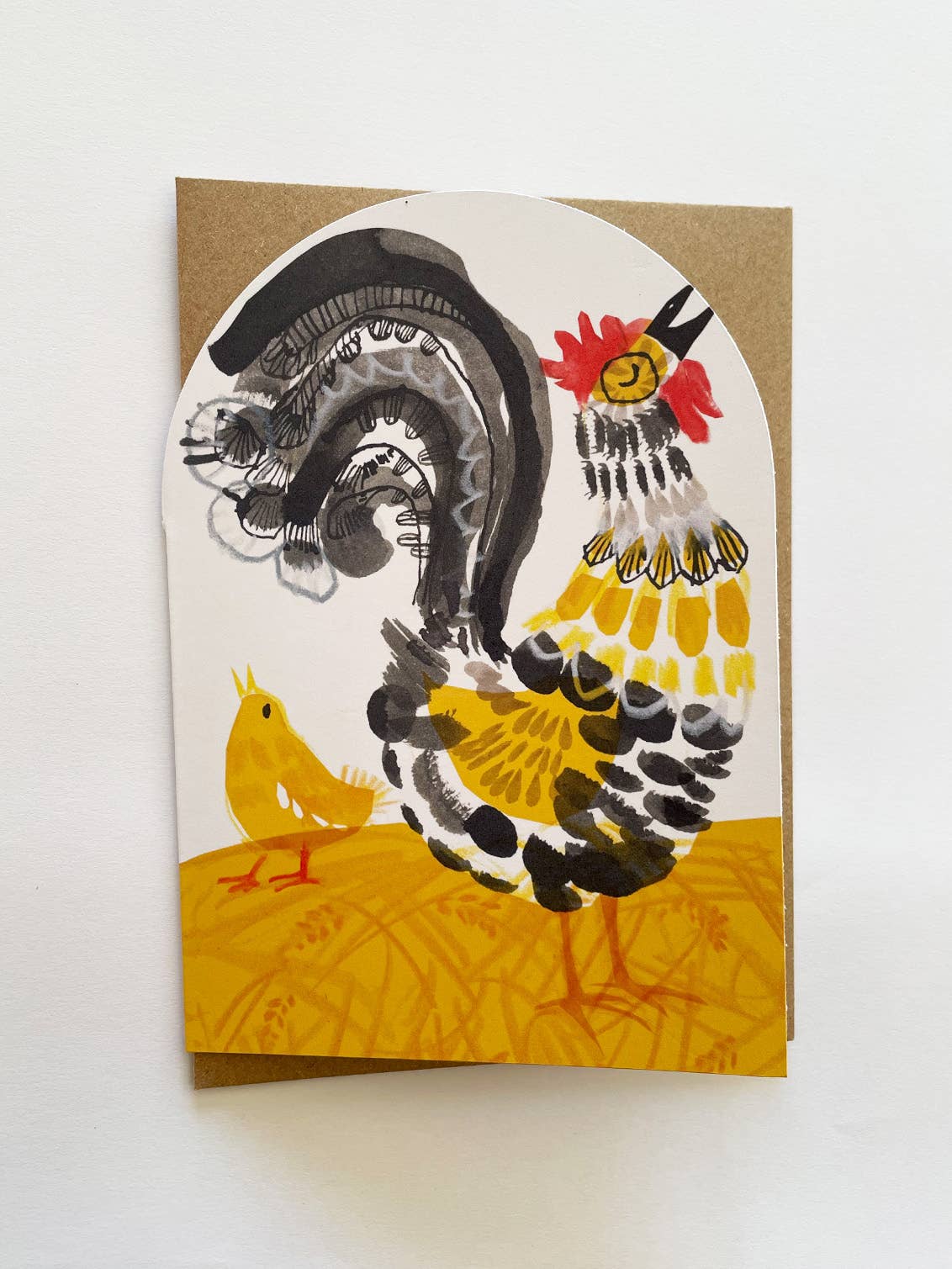 Crowing Crocodile Mantelpiece Card