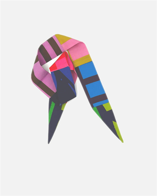 Patchwork Narrow Necktie