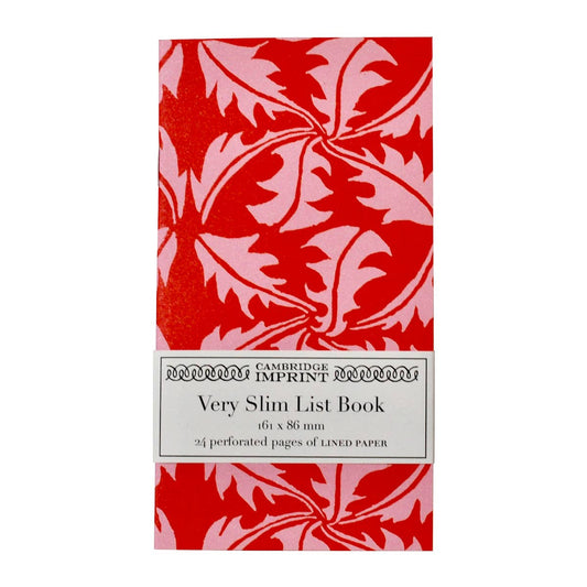 Very Slim List Book by Cambridge Imprint (Dandelion Rust and Rose)