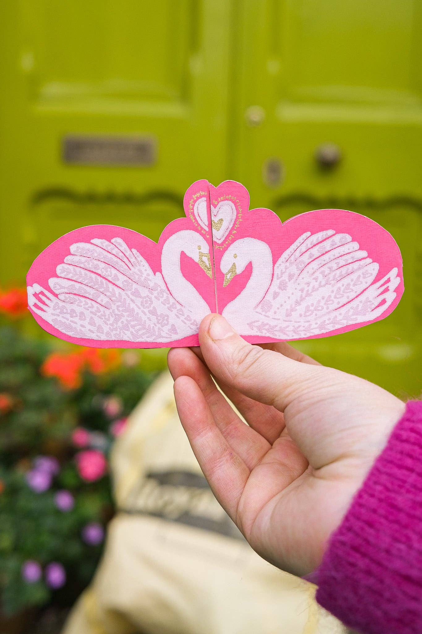 Kissing Swans Card by East End Press