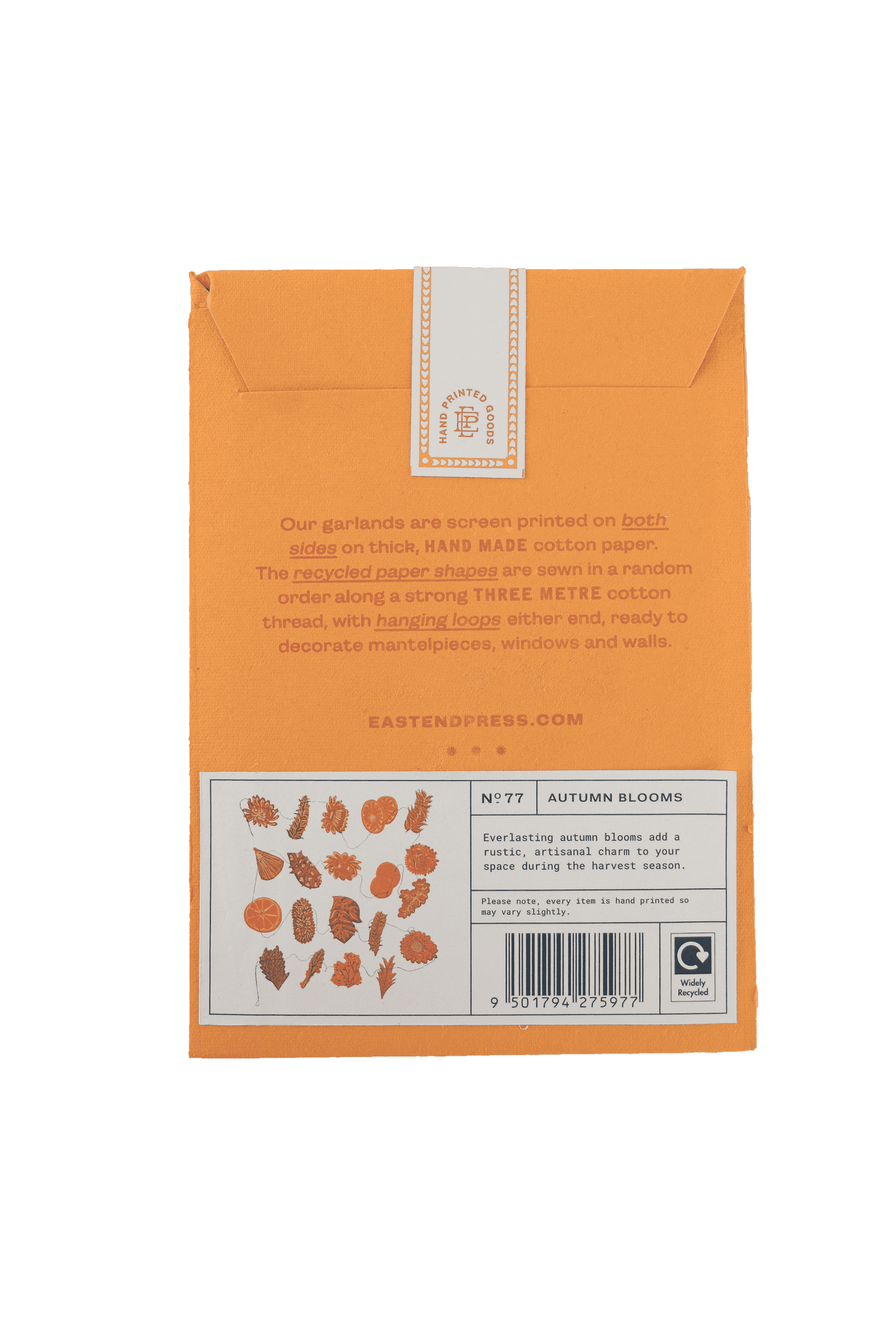 Autumn Blooms Sewn Garland