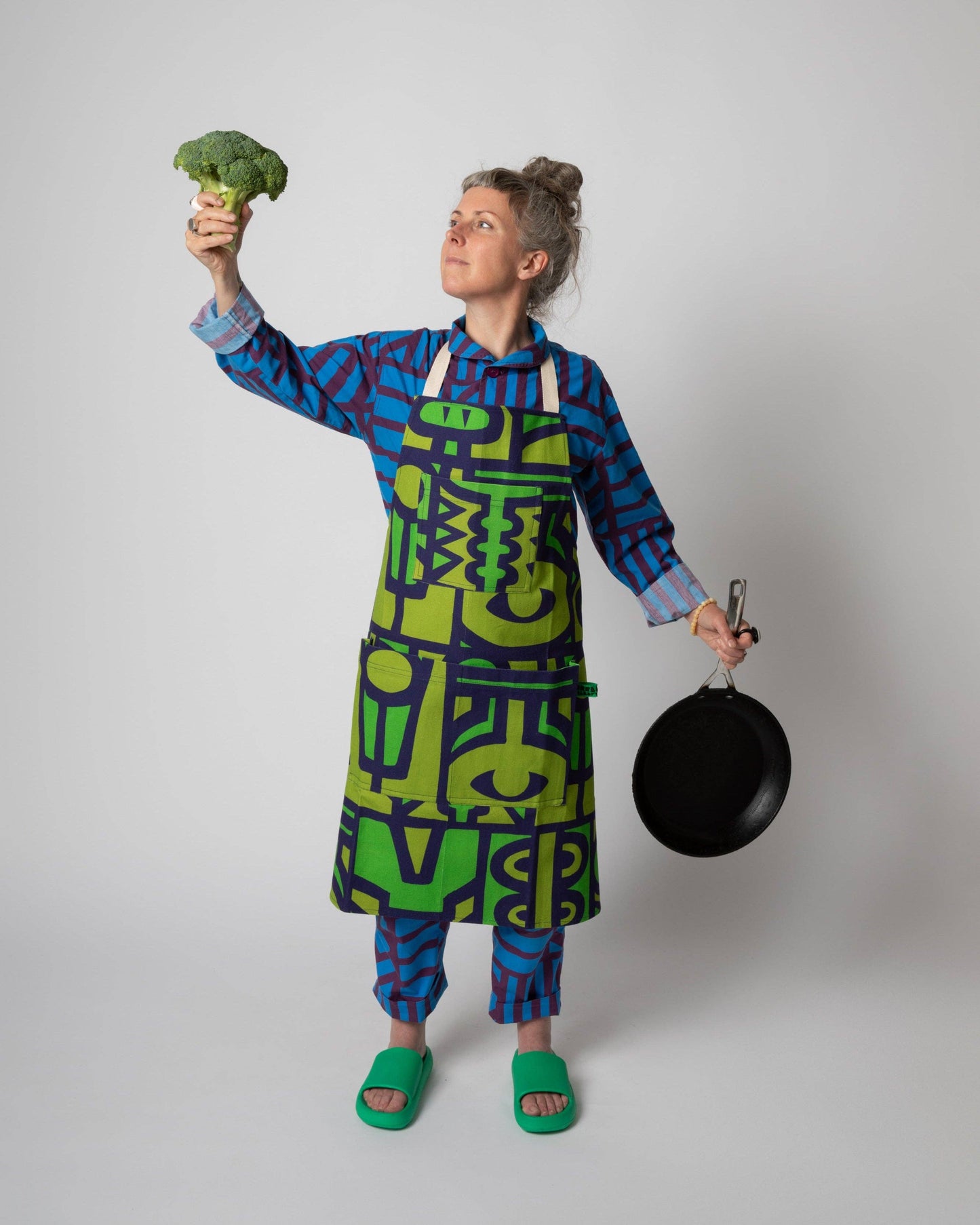 Apron in Jungle: Green