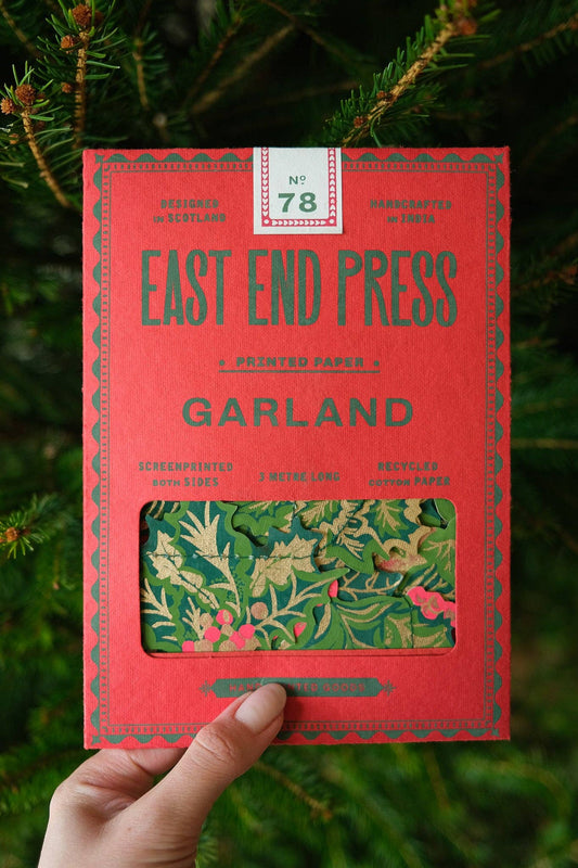 Holly and Ivy Sewn Garland by East End Press