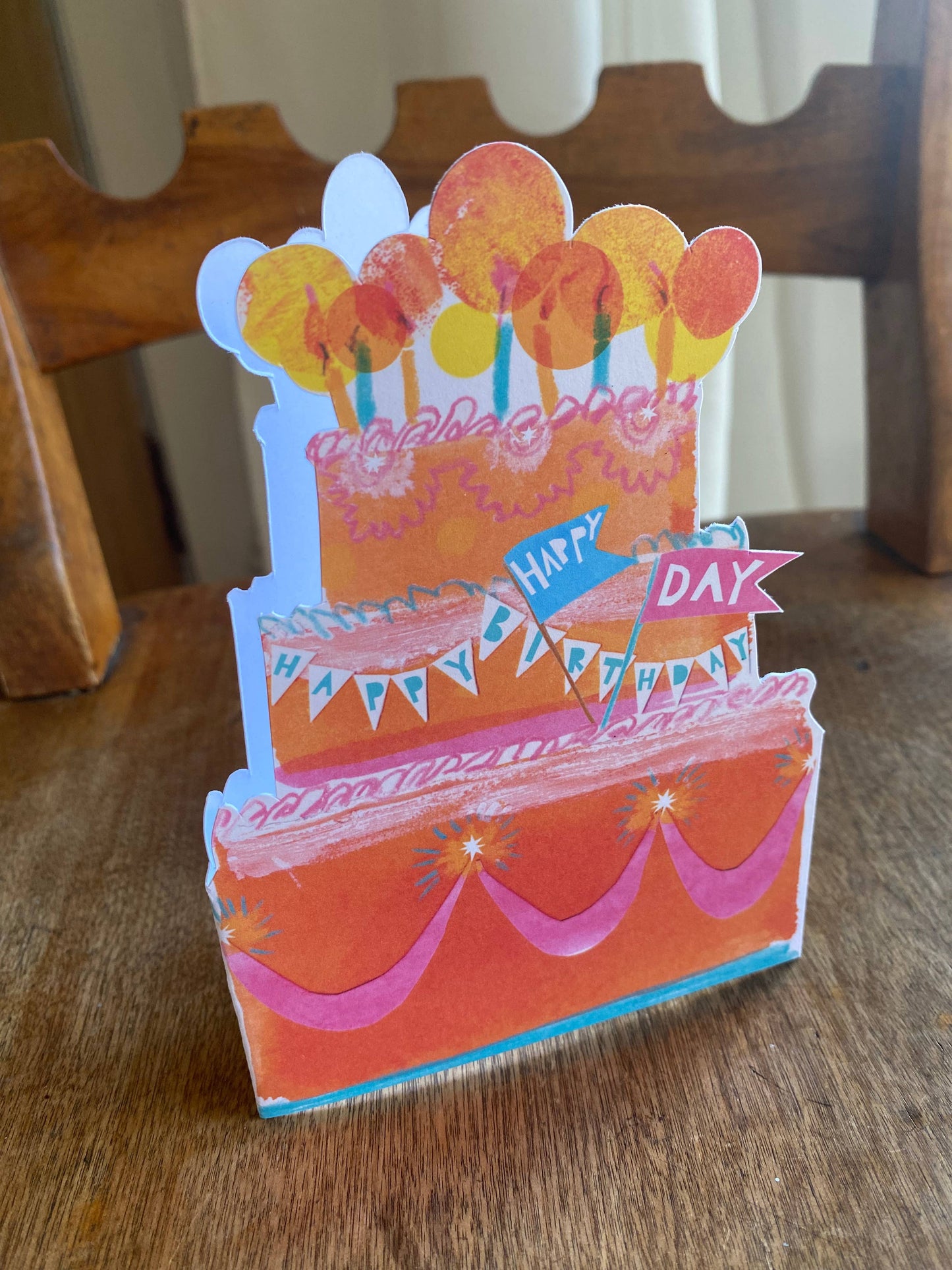 Birthday Cake Mantelpiece Card