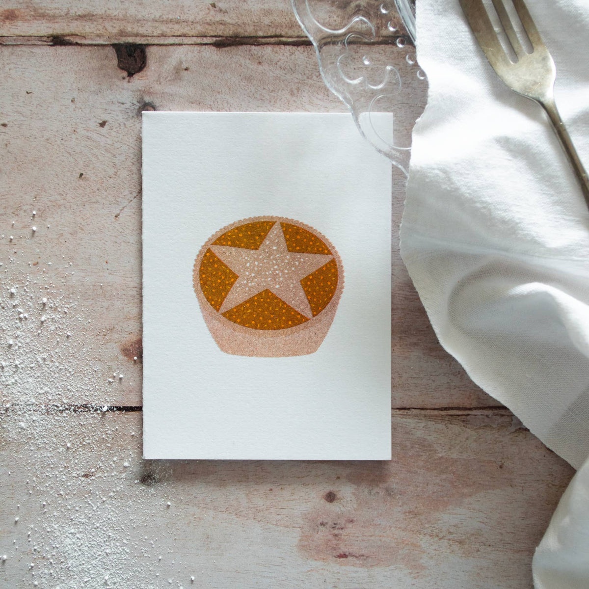 Mince Pie Cards by Bobbie Print (Set of 6)
