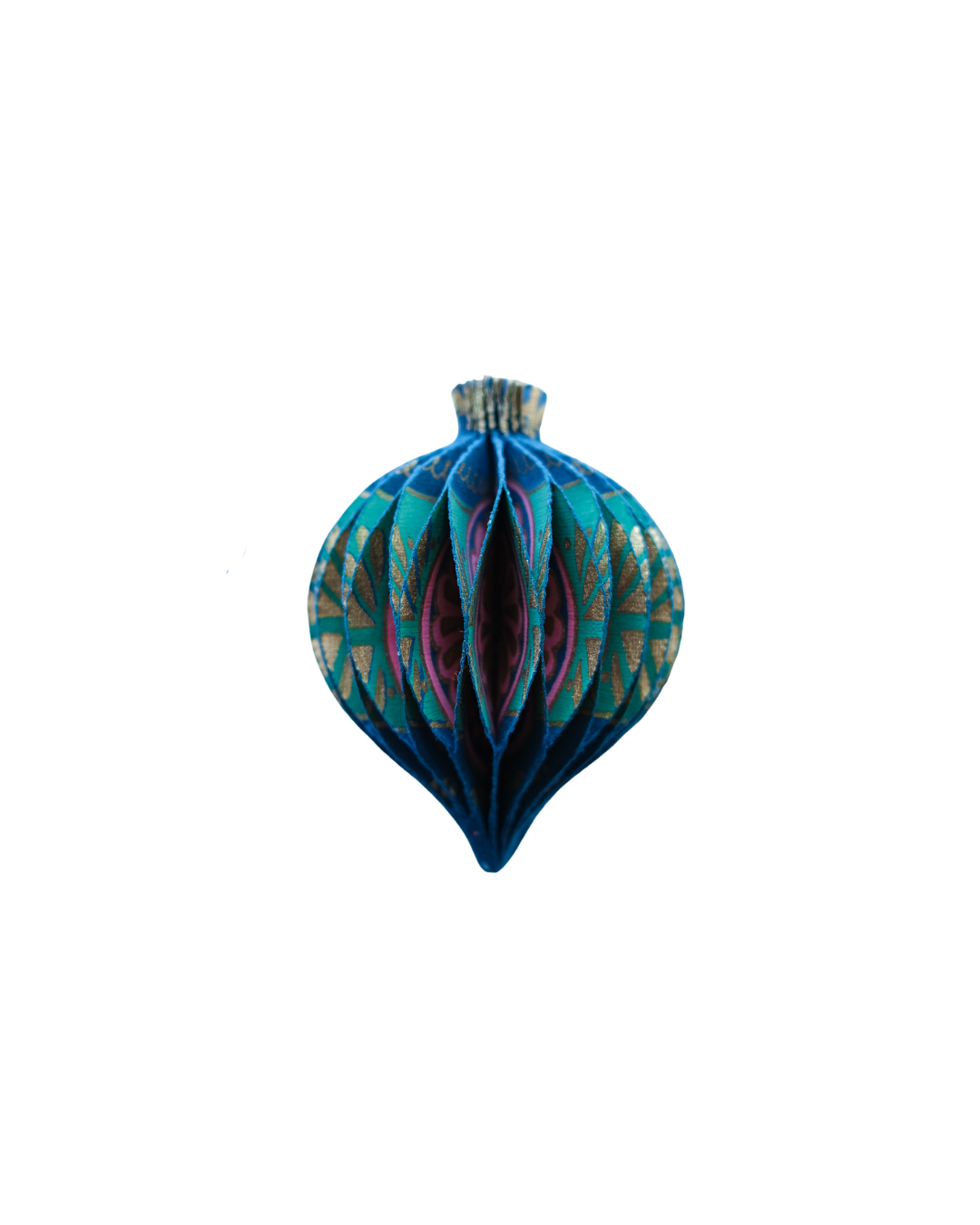 Blue Bauble Honeycomb