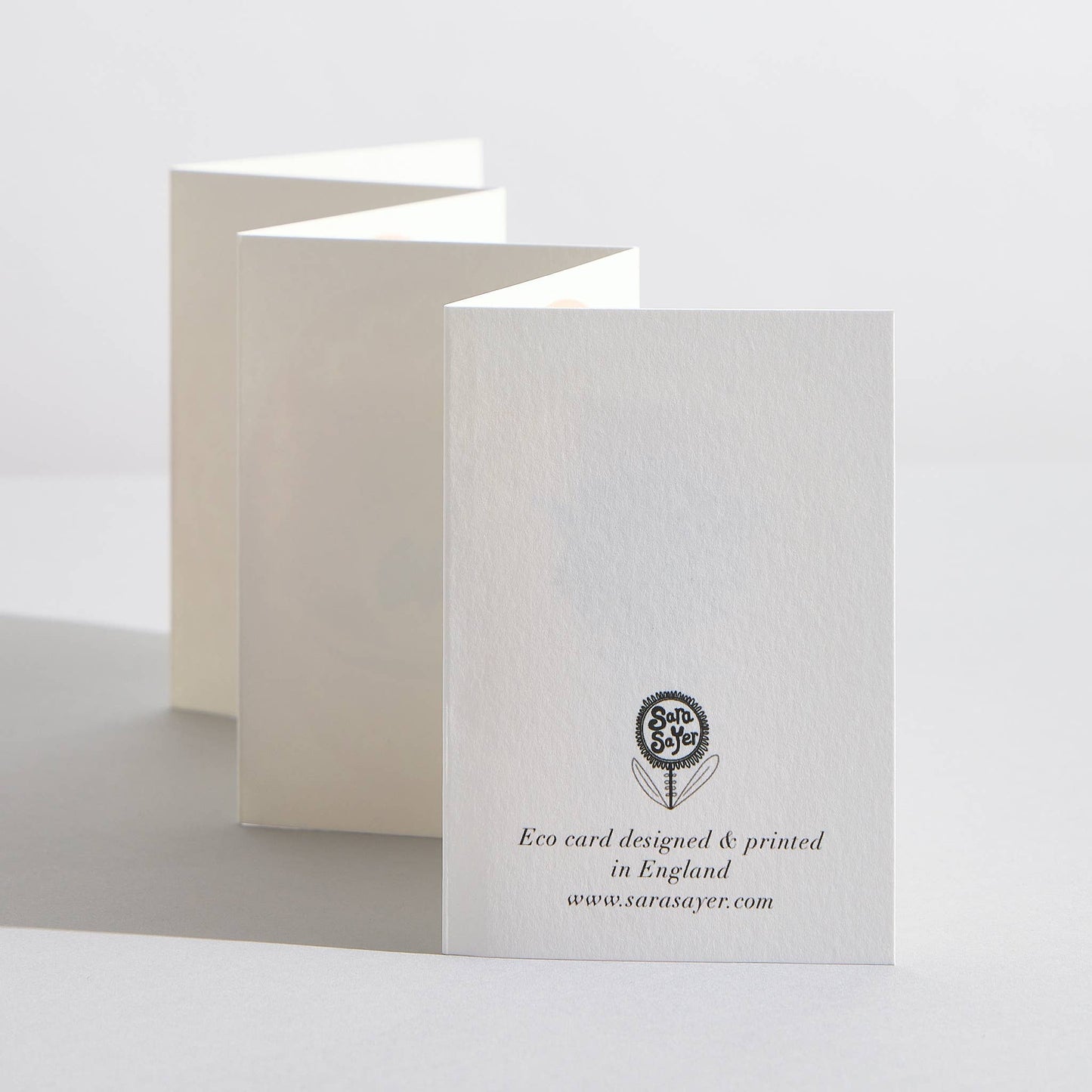 Pink Flowers Concertina Card by Sara Sayer