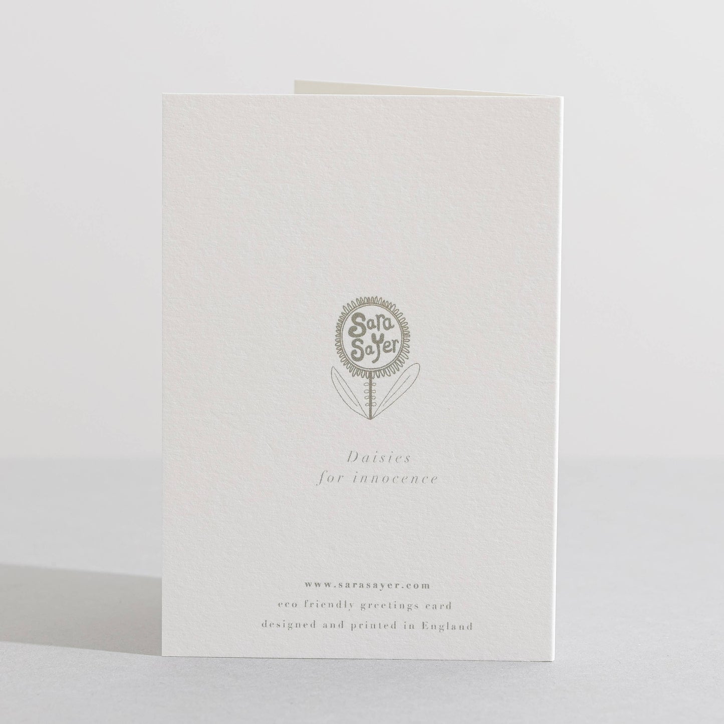 Daisy Botanical Flower Eco Mini Card by Sara Sayer