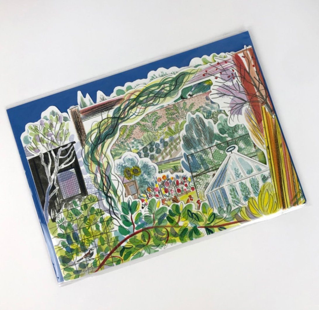 Allotments pop-up greetings card