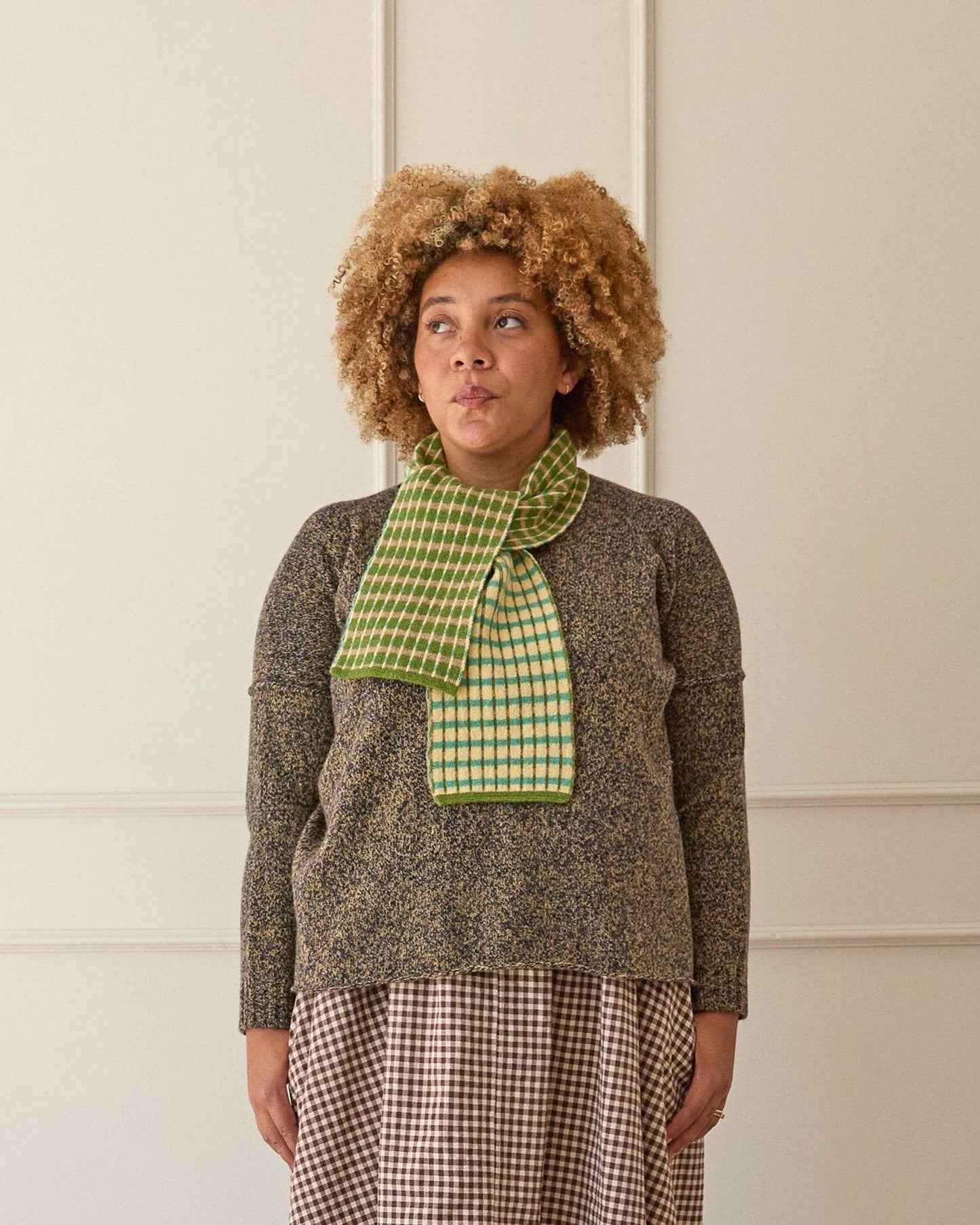 Rove Boro Scarf | Matcha Green