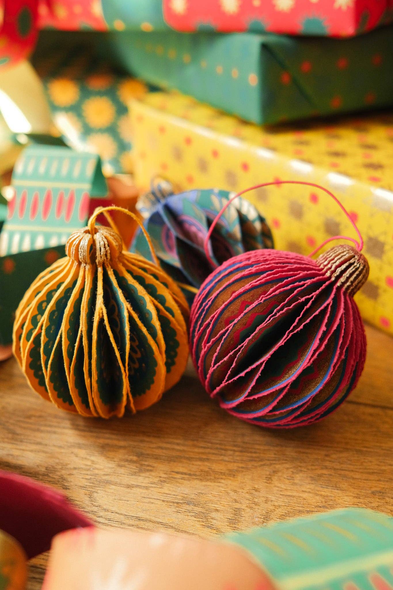 Yellow Bauble Honeycomb
