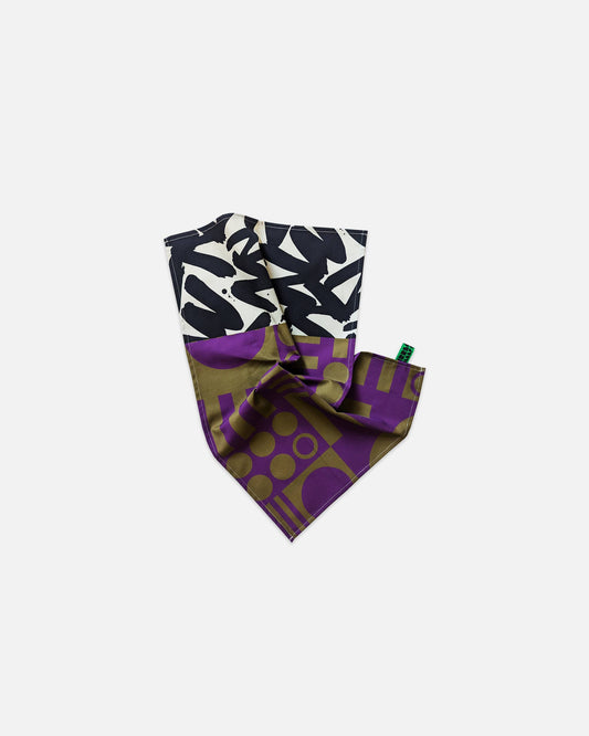 Organic Cotton Tea Towel - Cool Mint: Grape