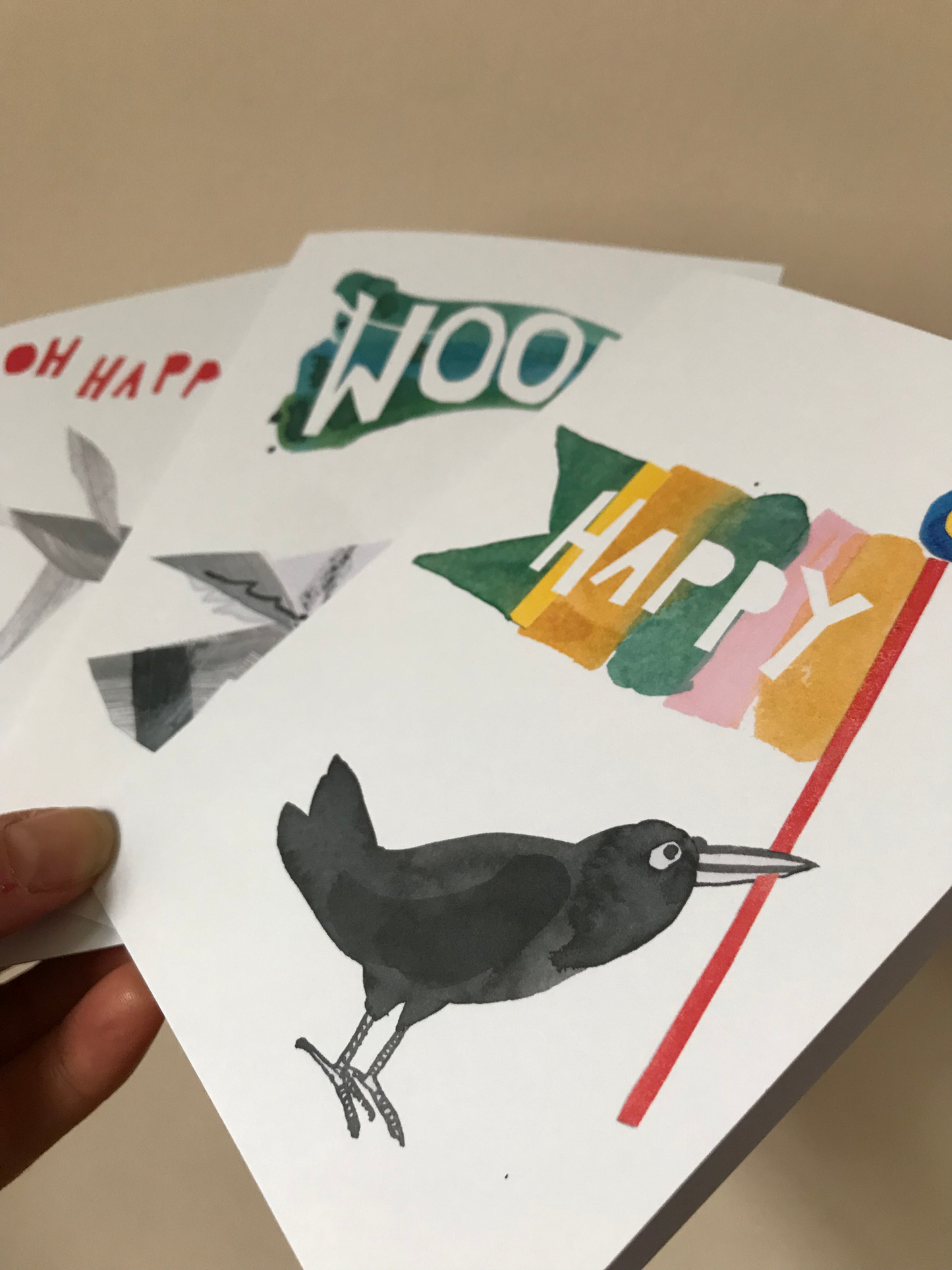 'Happy' Greetings Card