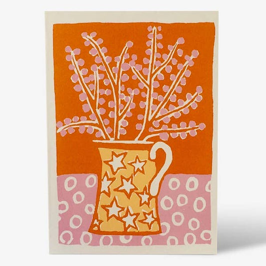 Jug and Blossom Card by Cambridge Imprint